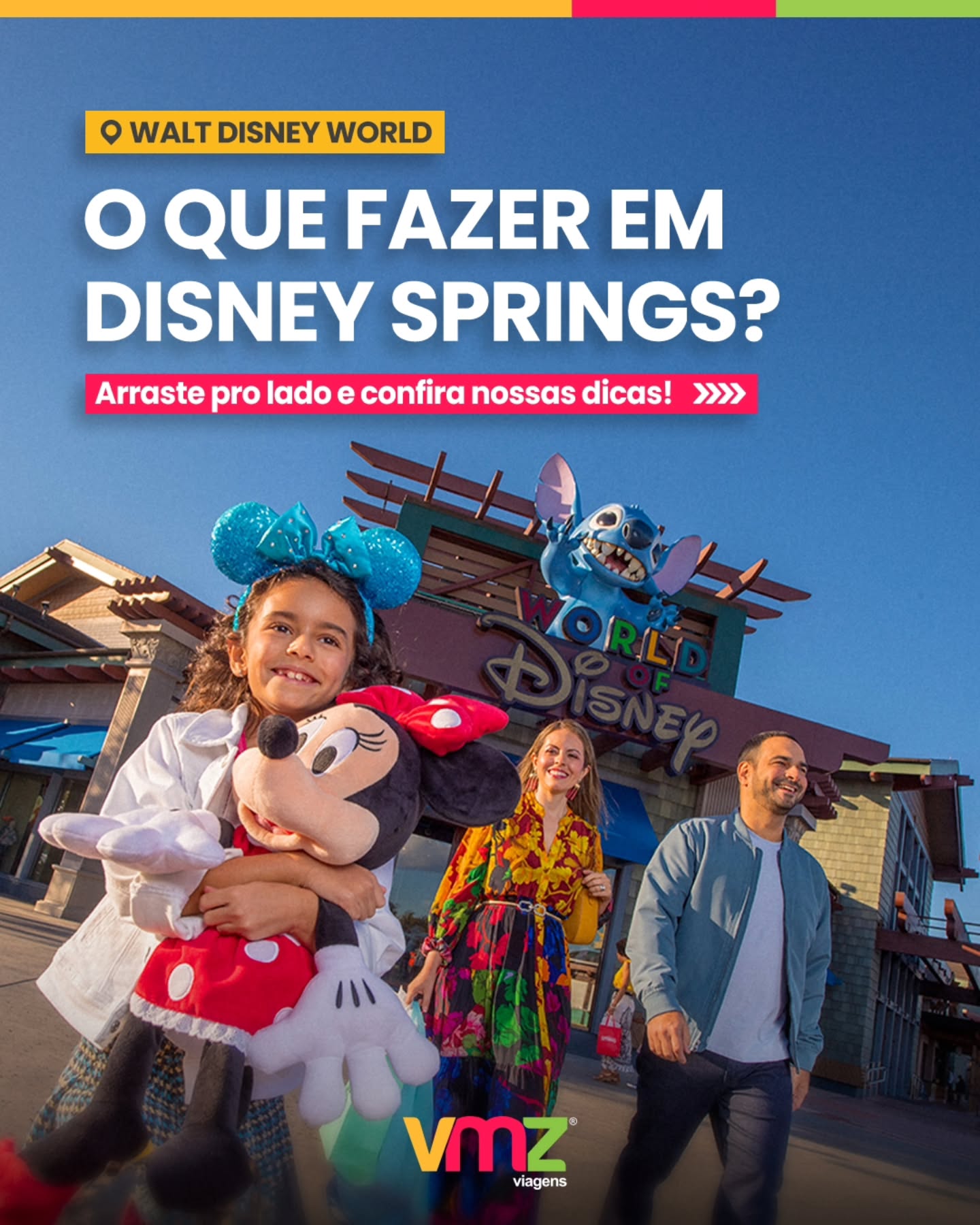 VMZ Viagens Facebook ad: O que fazer em Disney Springs?