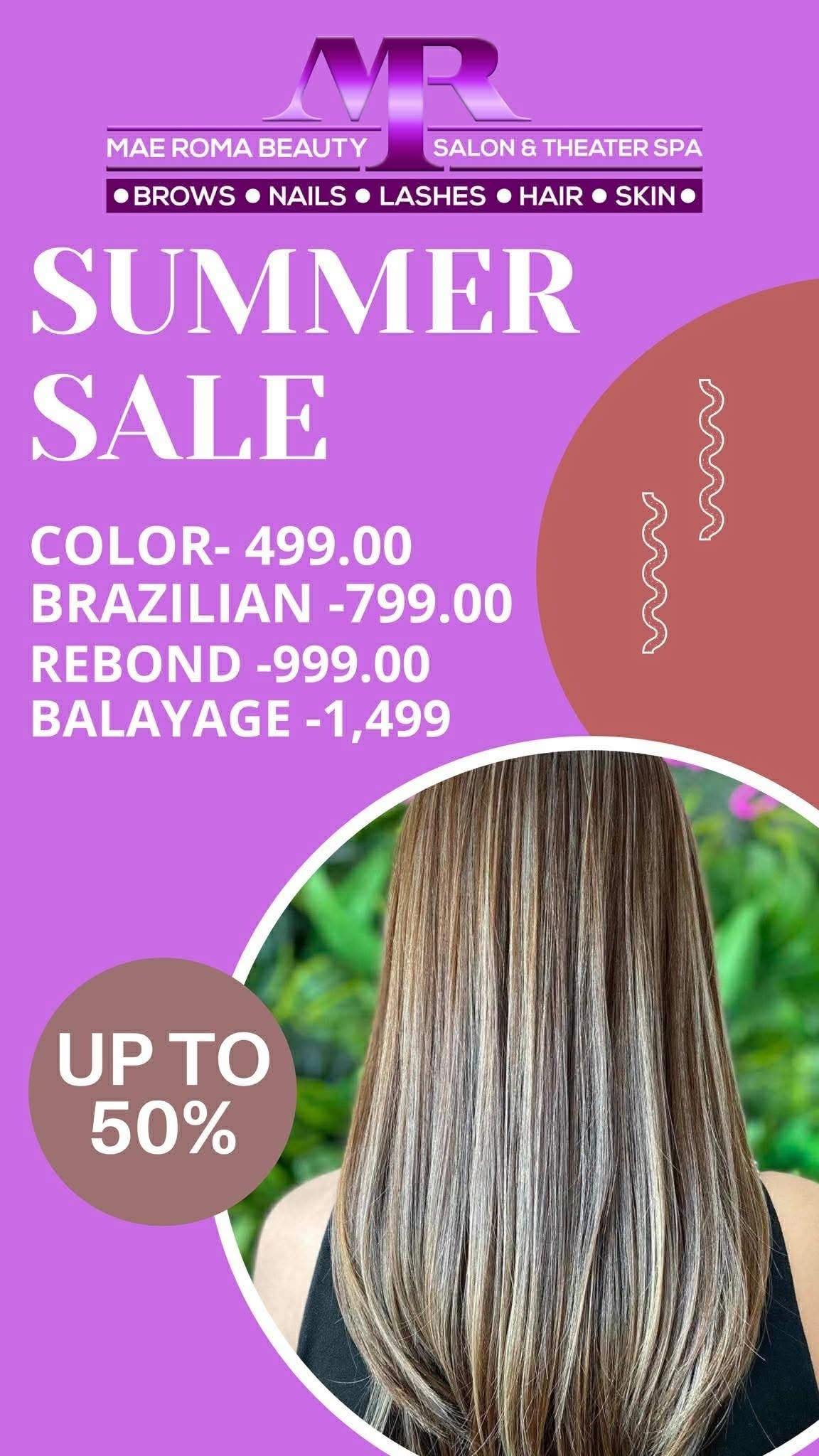 Mae Roma Beauty Salon and Theater Spa - Digos Facebook ad