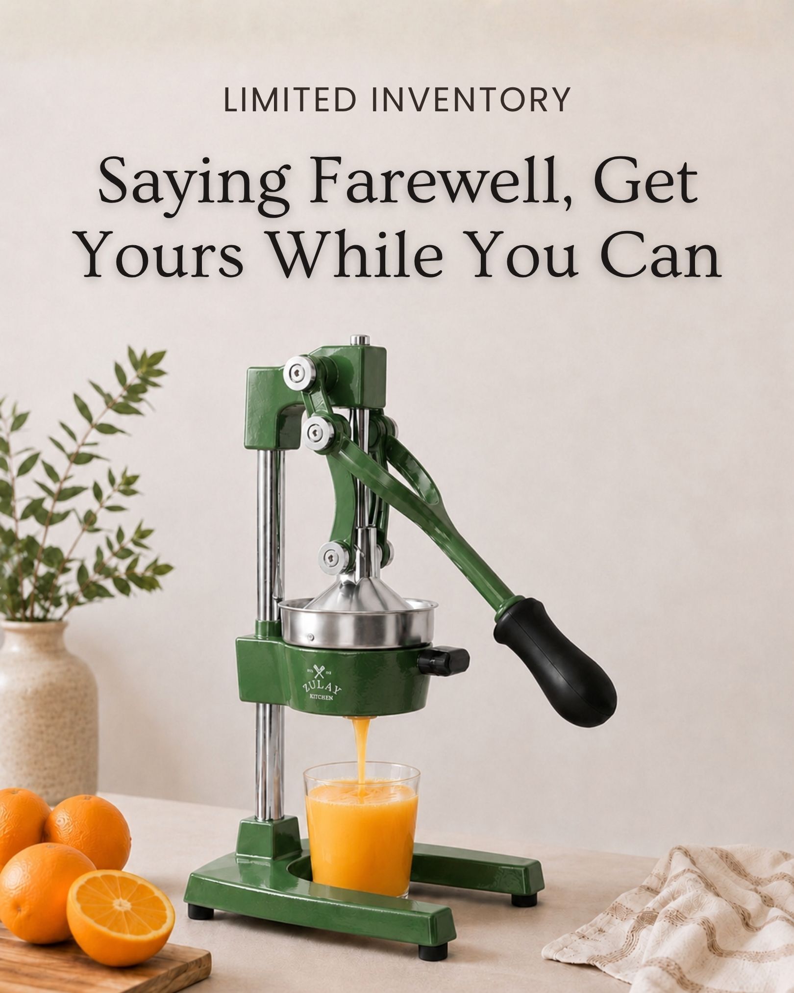 Small and Fragile Club Facebook ad: #1 Selling Cast Iron Juicer in America