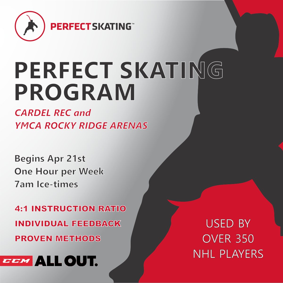 Perfect Skating Calgary Facebook ad: Starting the week of April 20th, Perfect Skating…
