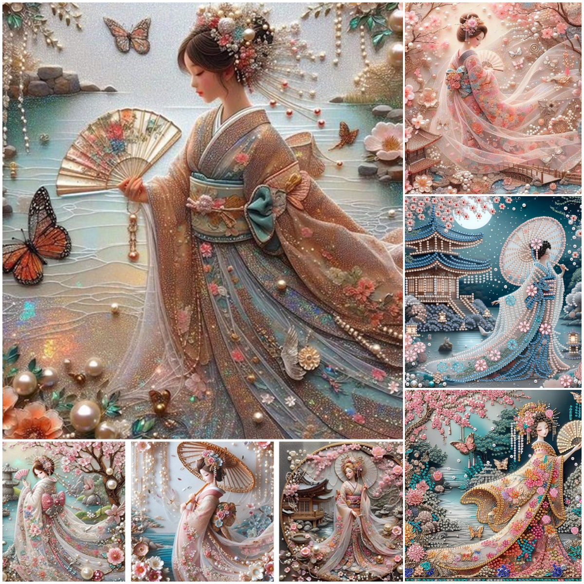 Ecoolbuy Club Facebook ad: Geisha Diamond Painting Kits New in