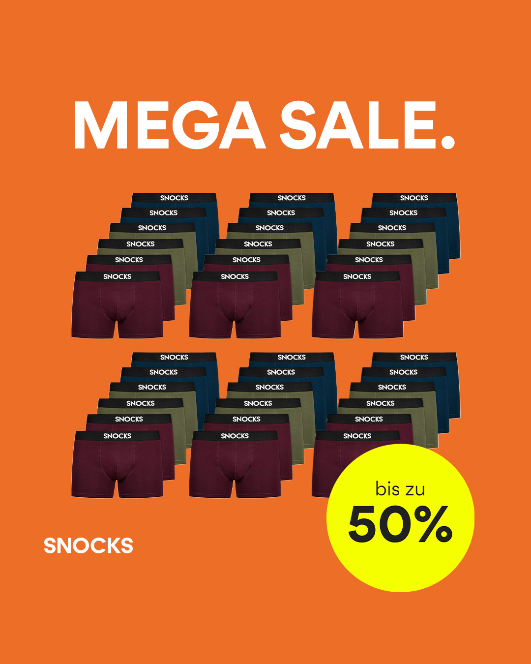 Snocks Facebook ad: Jetzt bis zu 60% sparen