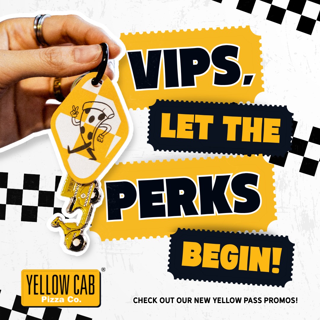 Yellow Cab Pizza Co. Facebook ad: Did someone say deals?