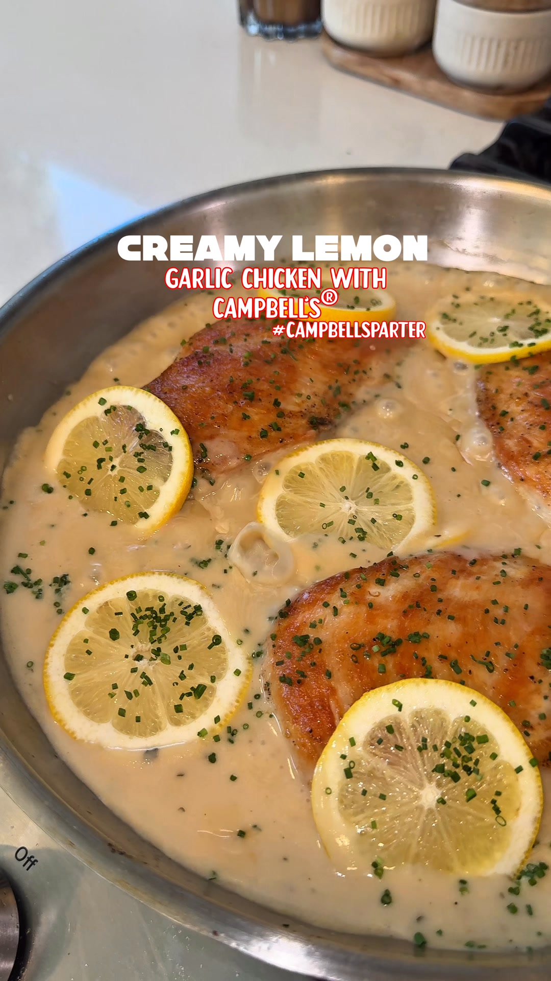 The boozie foodie Facebook ad: Campbell’s New Creamy Lemon Garlic Sauce