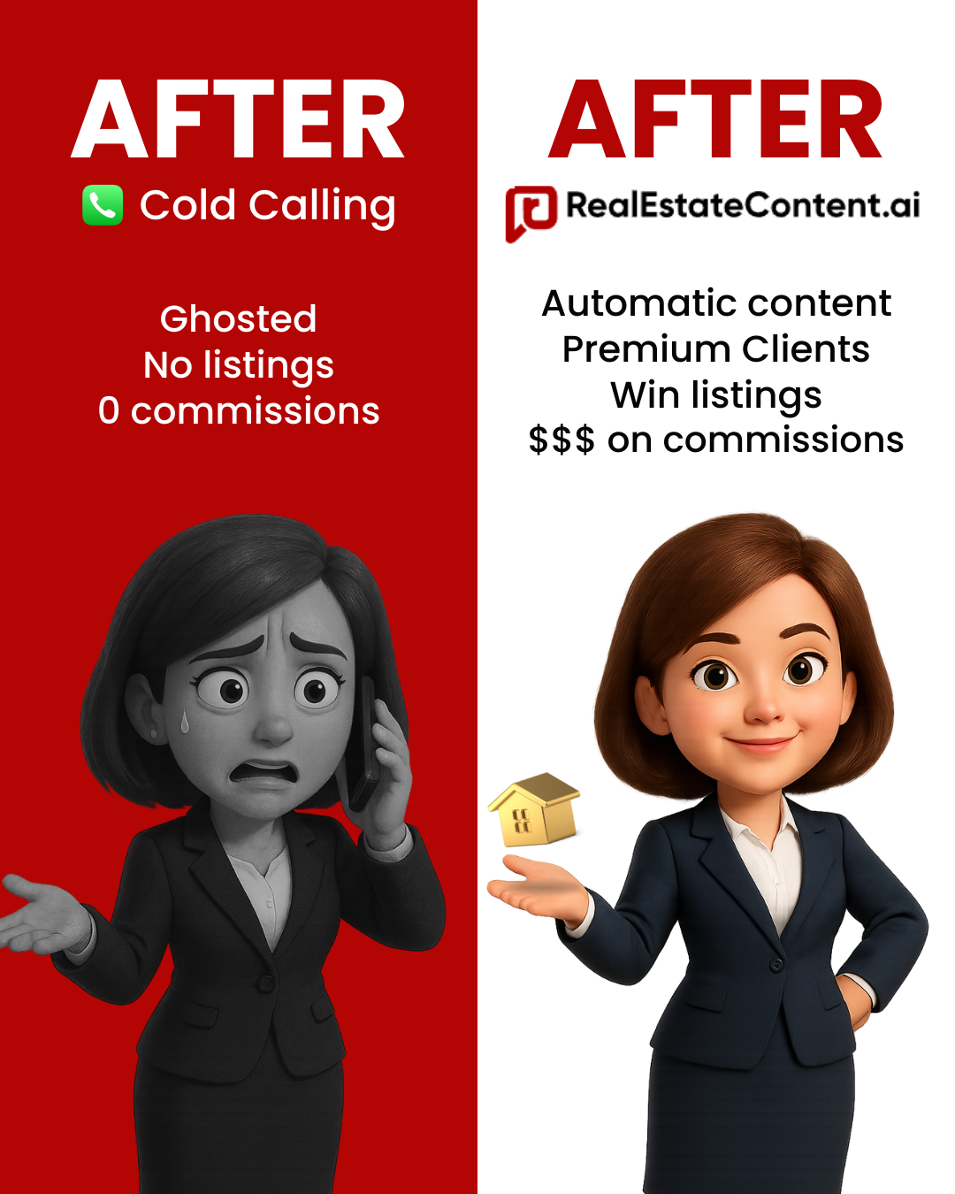 RealEstateContent.ai Facebook ad