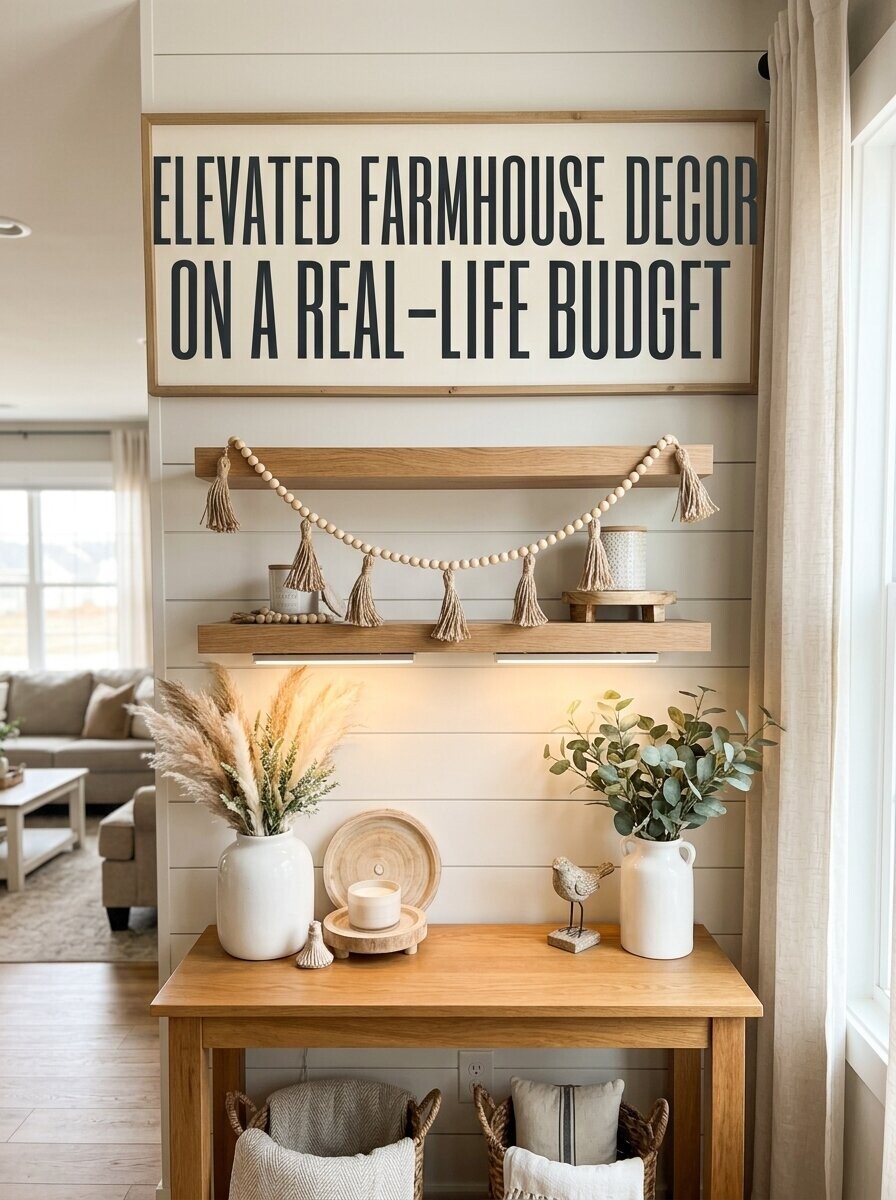 Flash Sale Finder Facebook ad: Modern Farmhouse Decor That Looks High-End