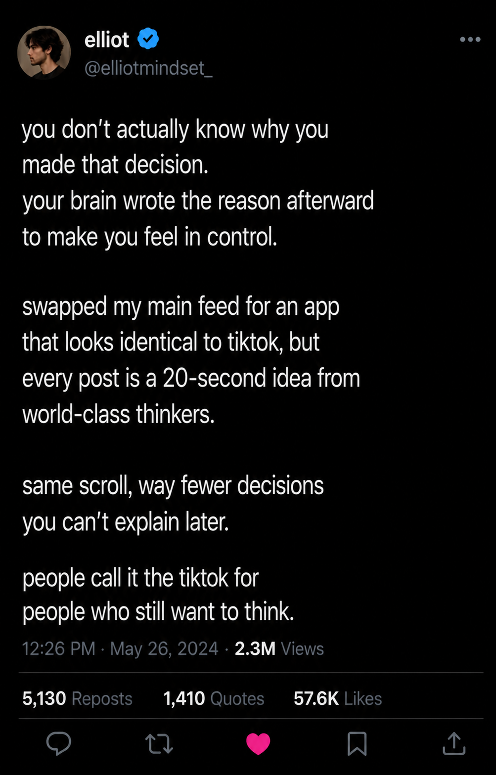 Deepstash Facebook ad