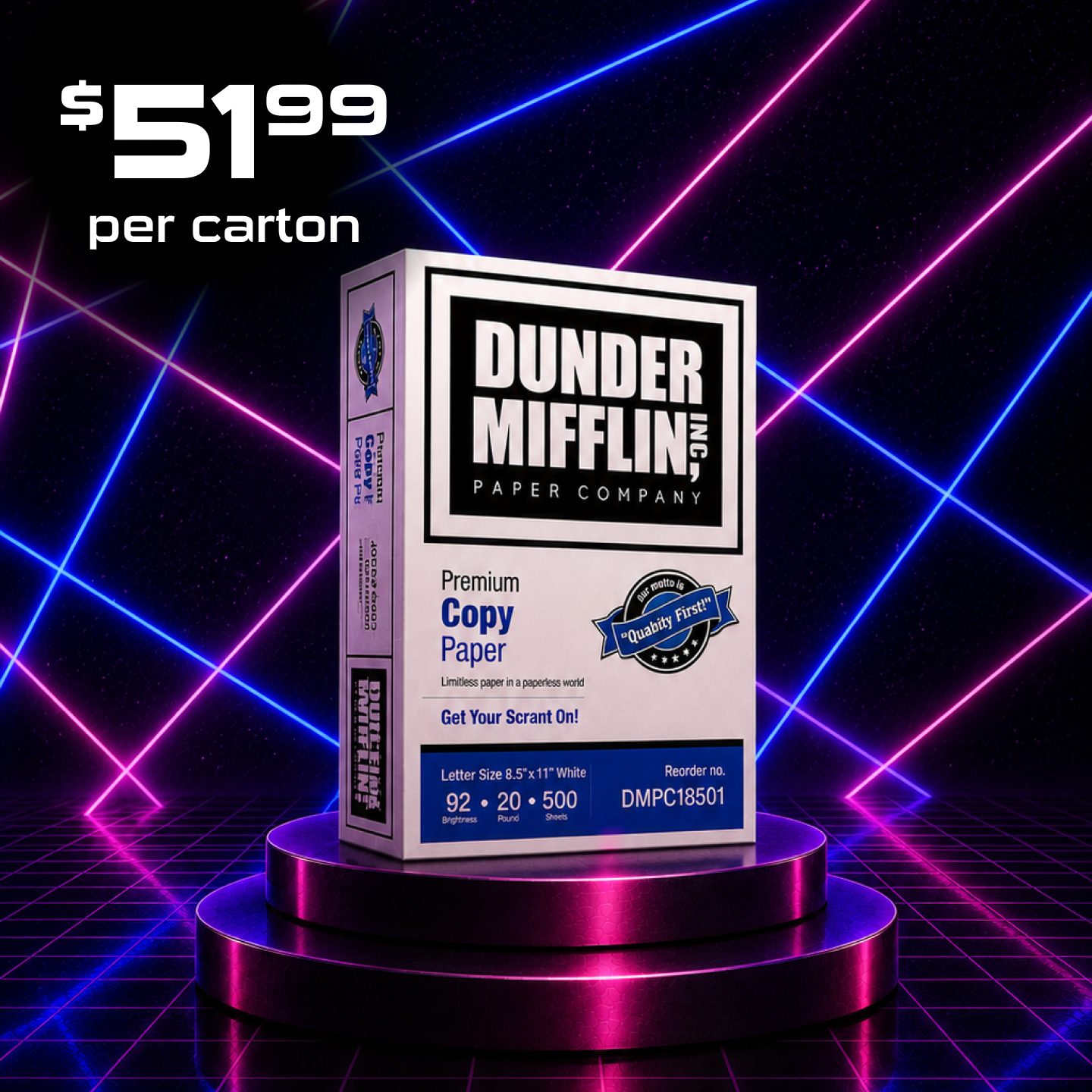 Quill Facebook ad: Dunder Mifflin at Quill