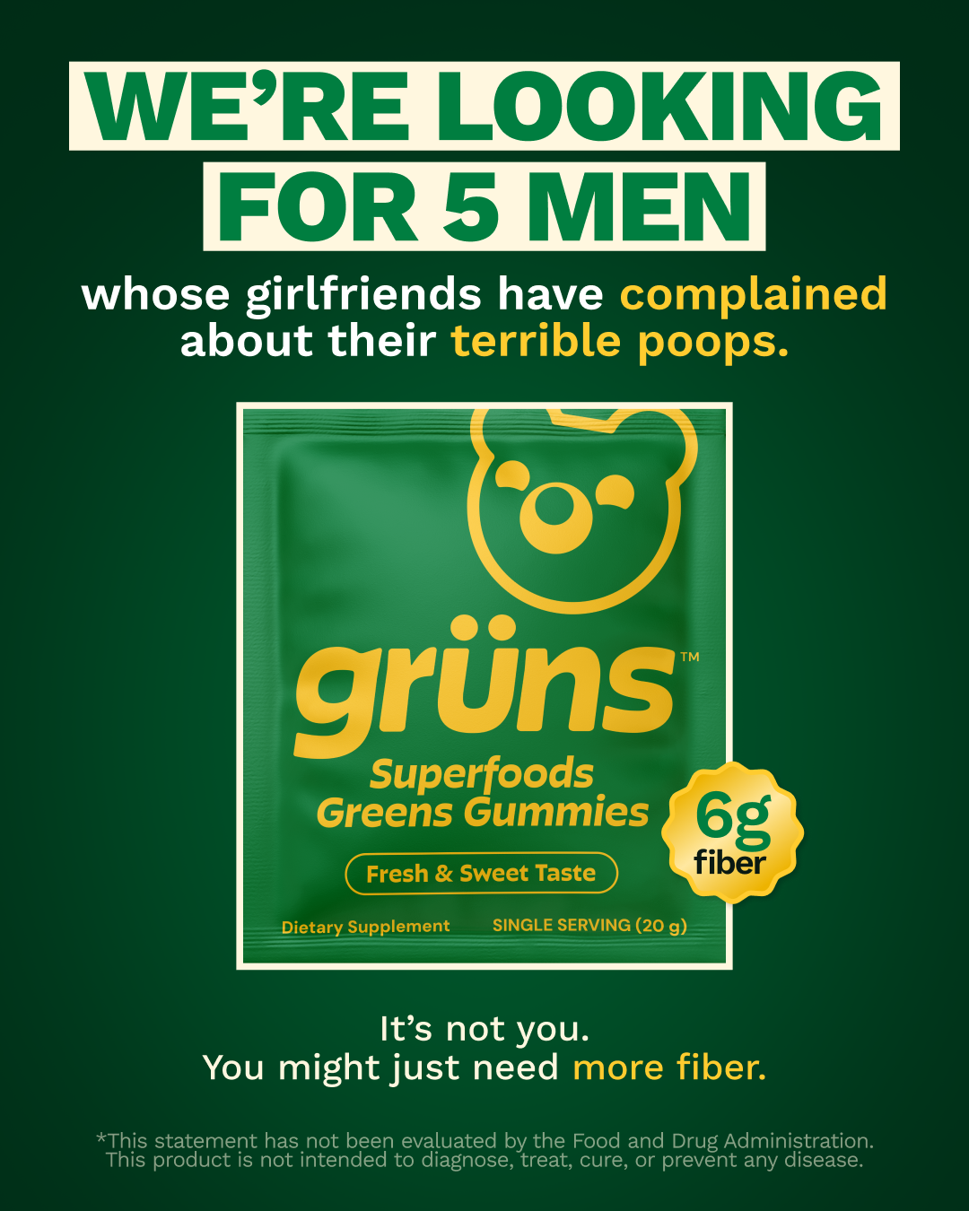 Grüns Facebook ad