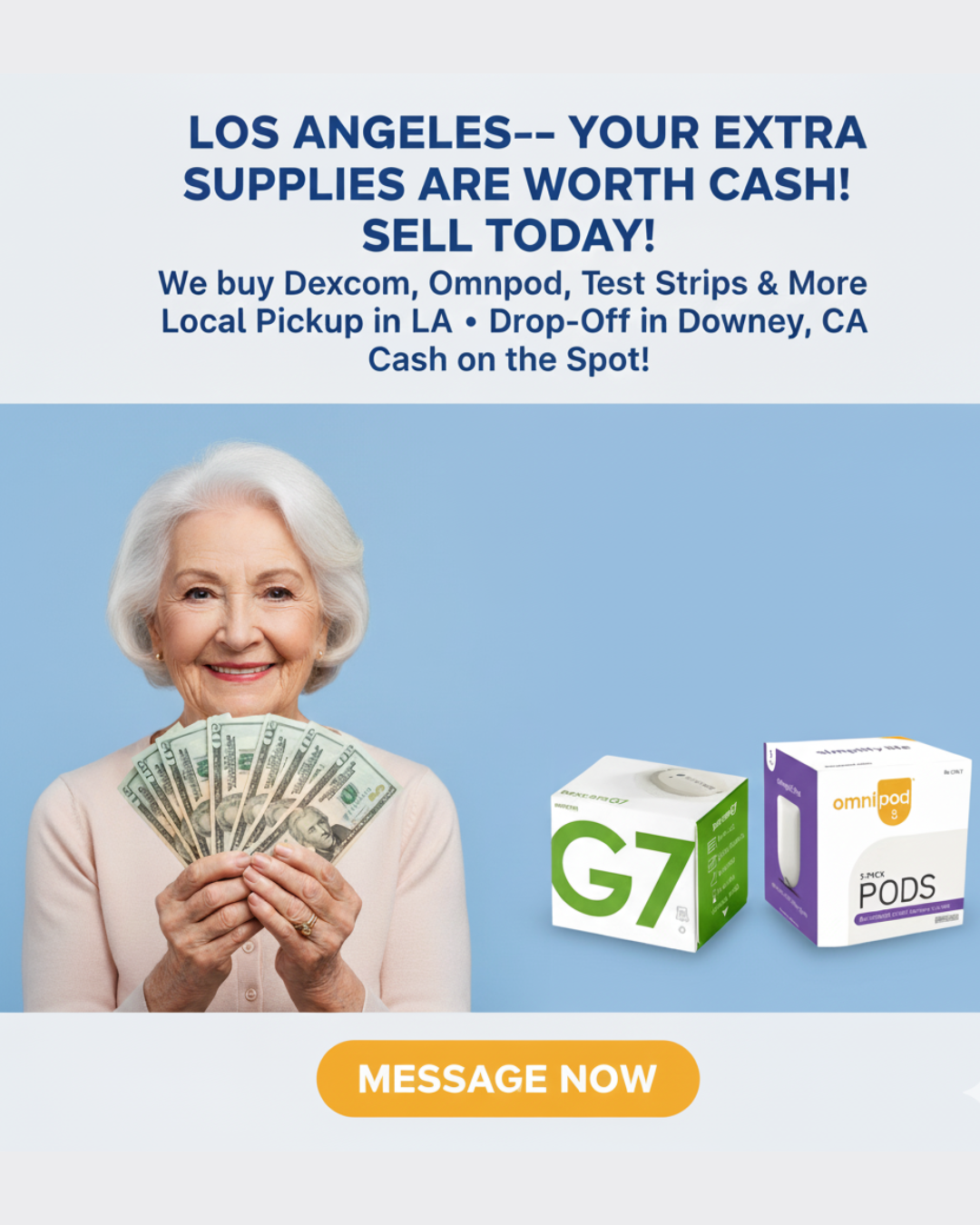 Los Angeles Diabetic Buyback Facebook ad from Dec 29, 2025