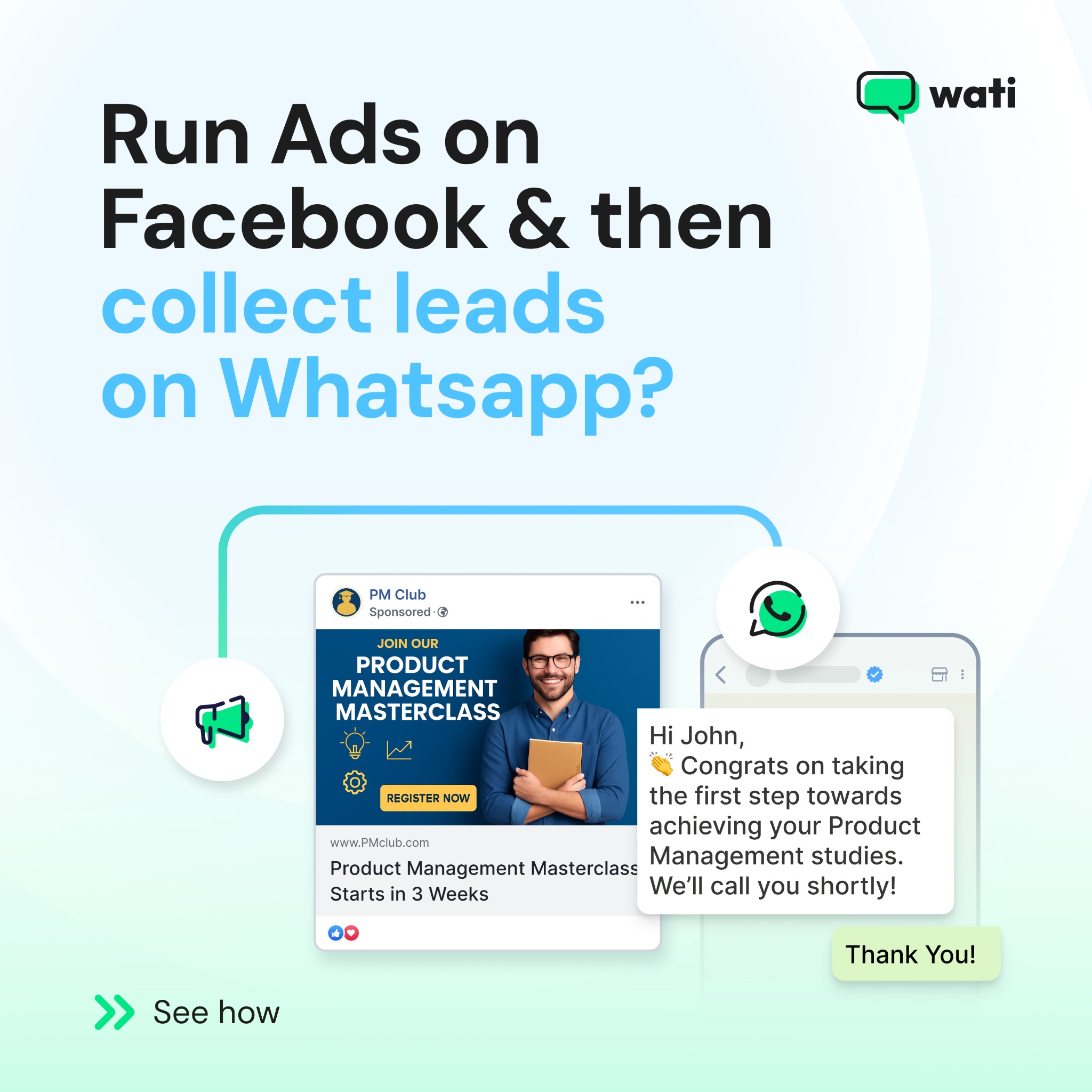 WATI - WhatsApp Team Inbox Facebook ad