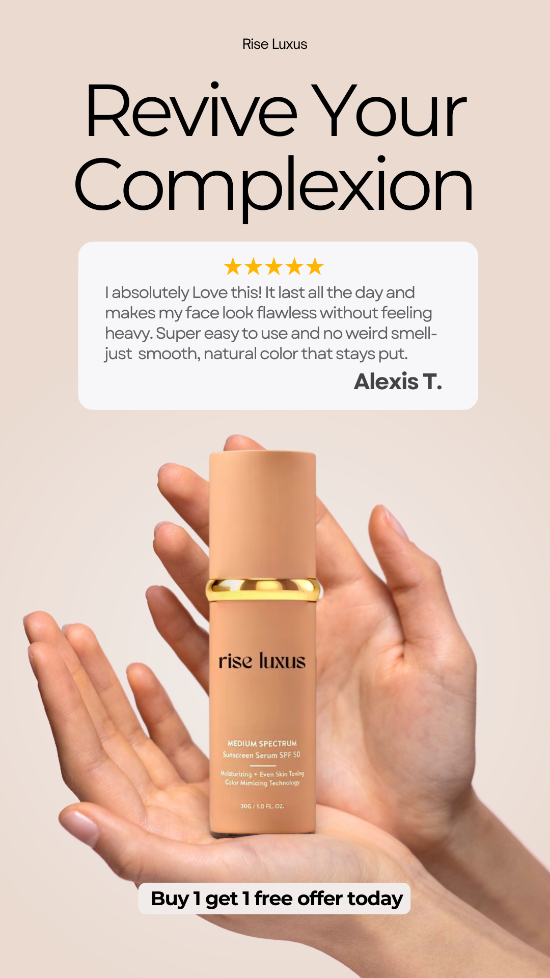 Rise Luxus Facebook ad