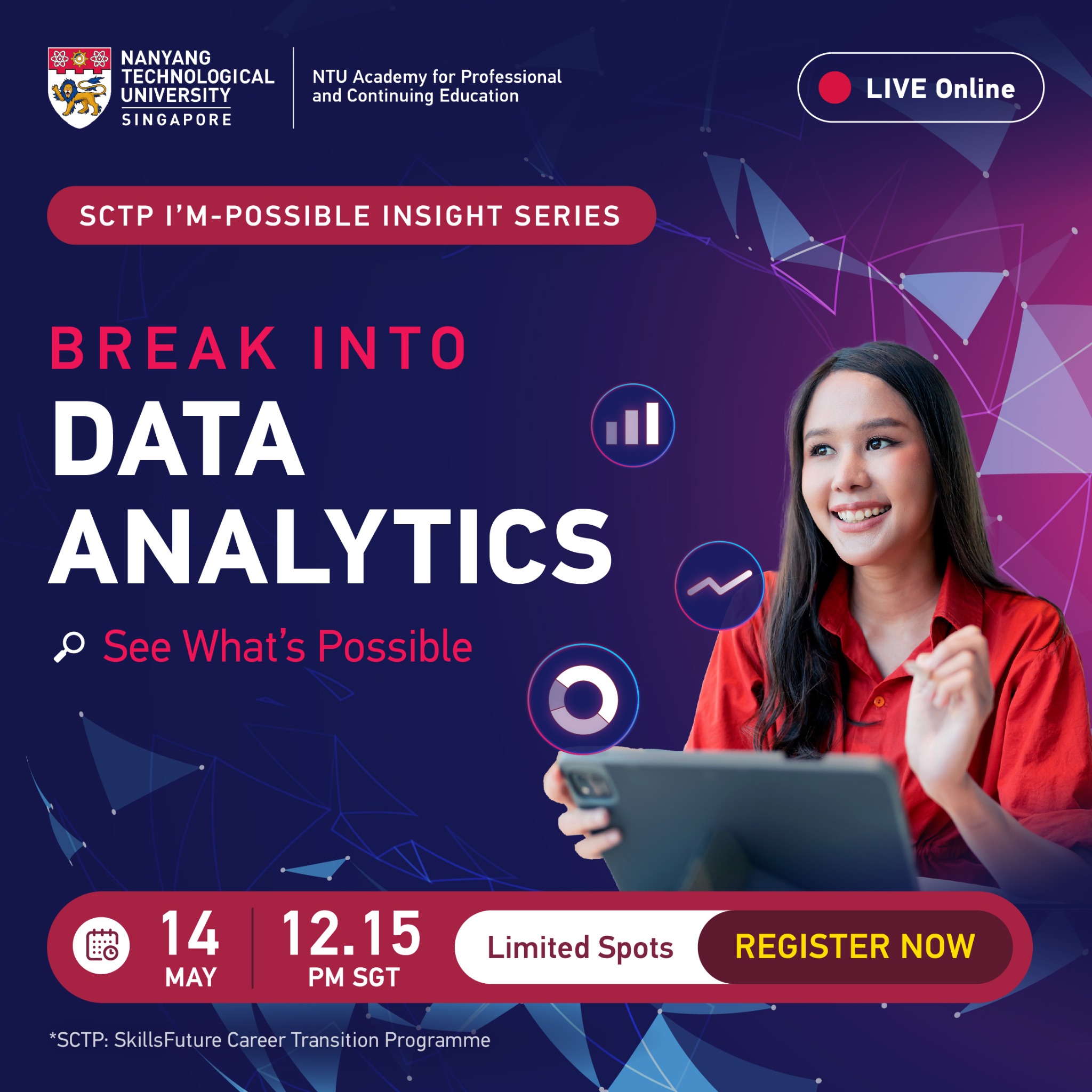 NTU Academy for Professional and Continuing Education Facebook ad