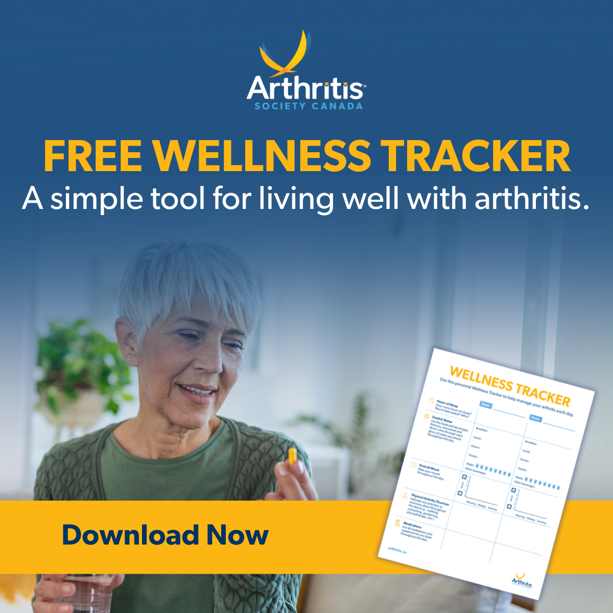 Arthritis Society Canada Facebook ad
