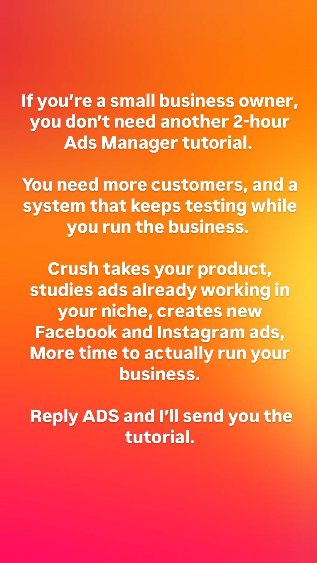trycrush.ai Facebook ad