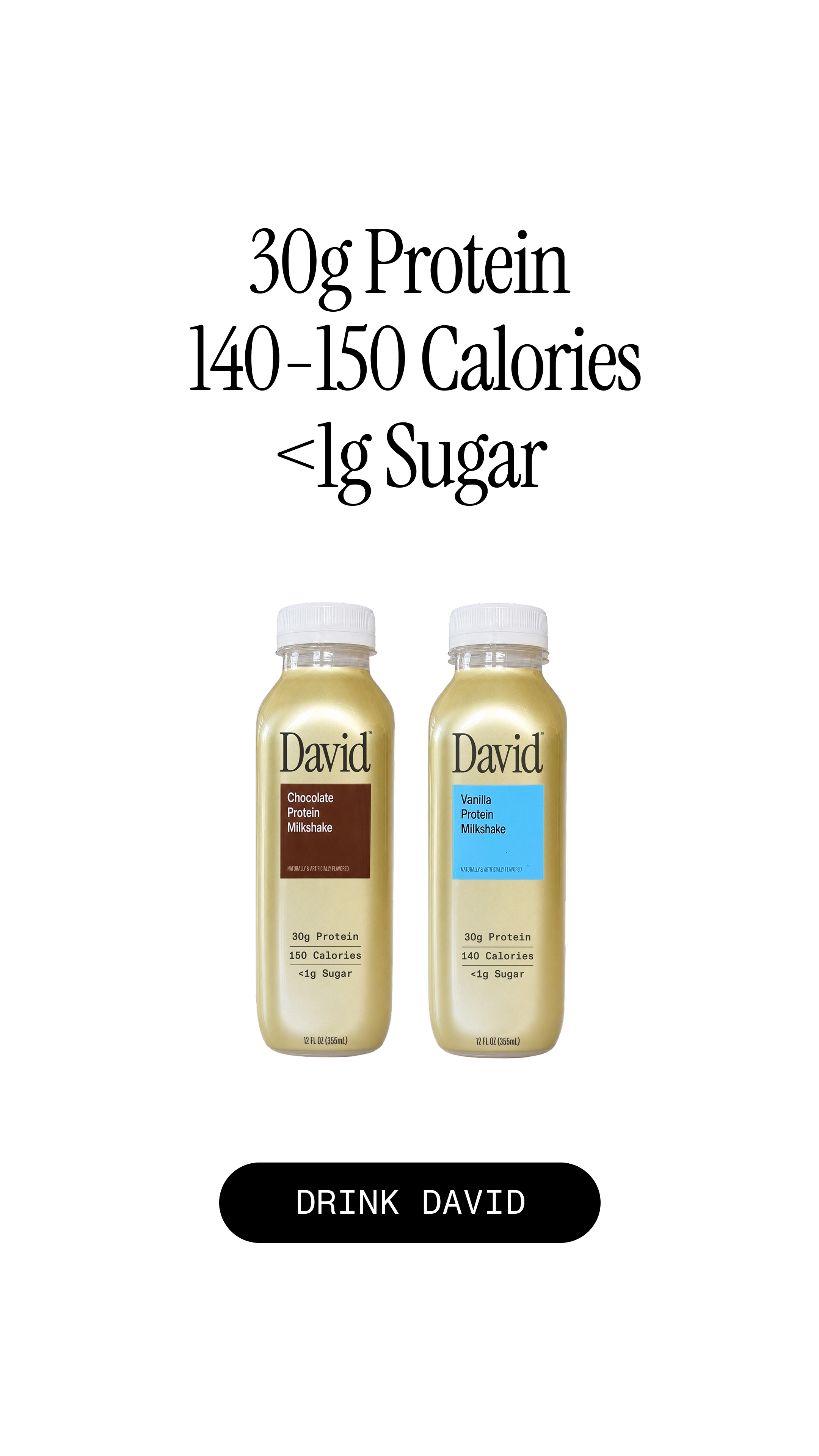 David Protein Facebook ad