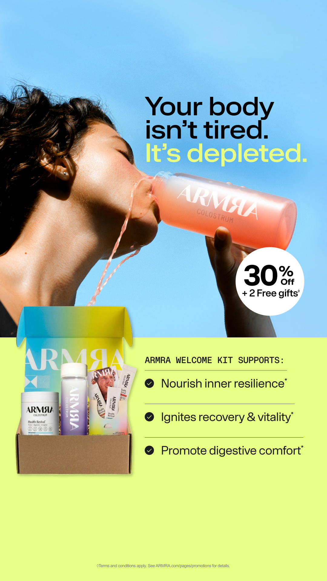 ARMRA Facebook ad