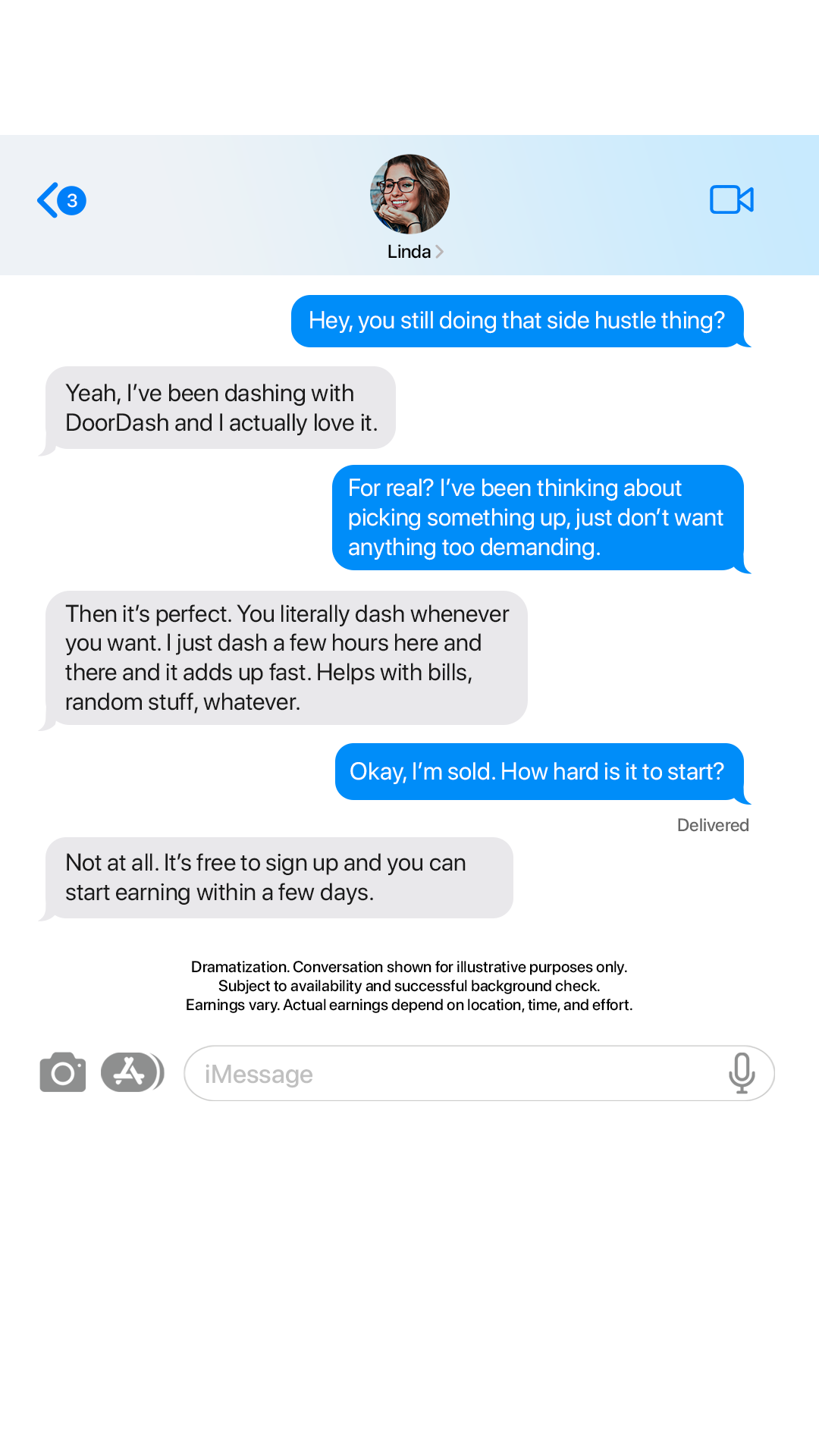 DoorDash Facebook ad