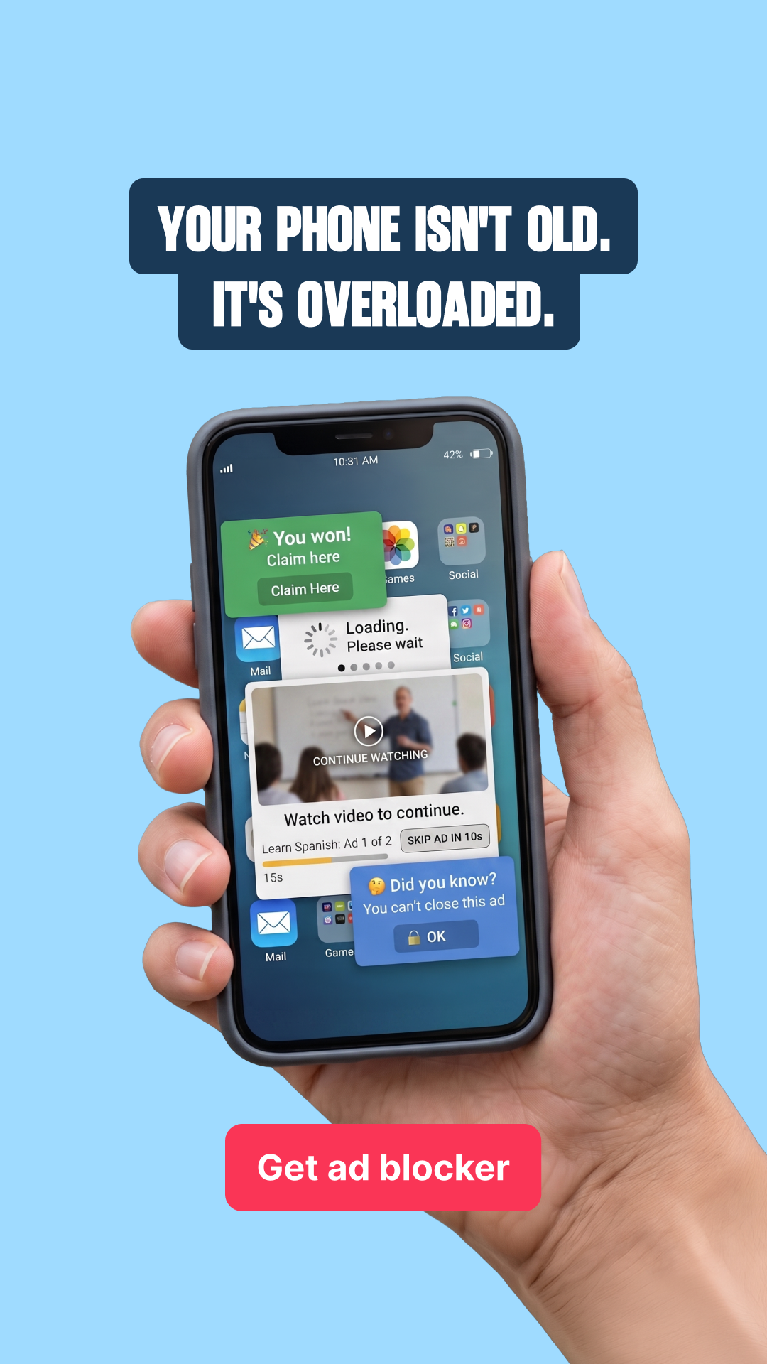 Surfshark Facebook ad