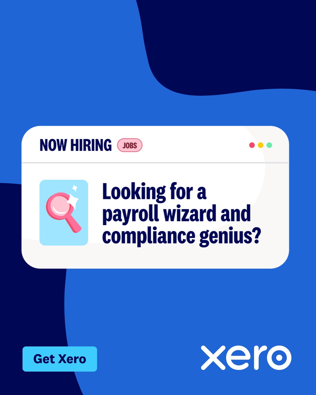 Xero Facebook ad: Payroll sorted. Sleep restored.
