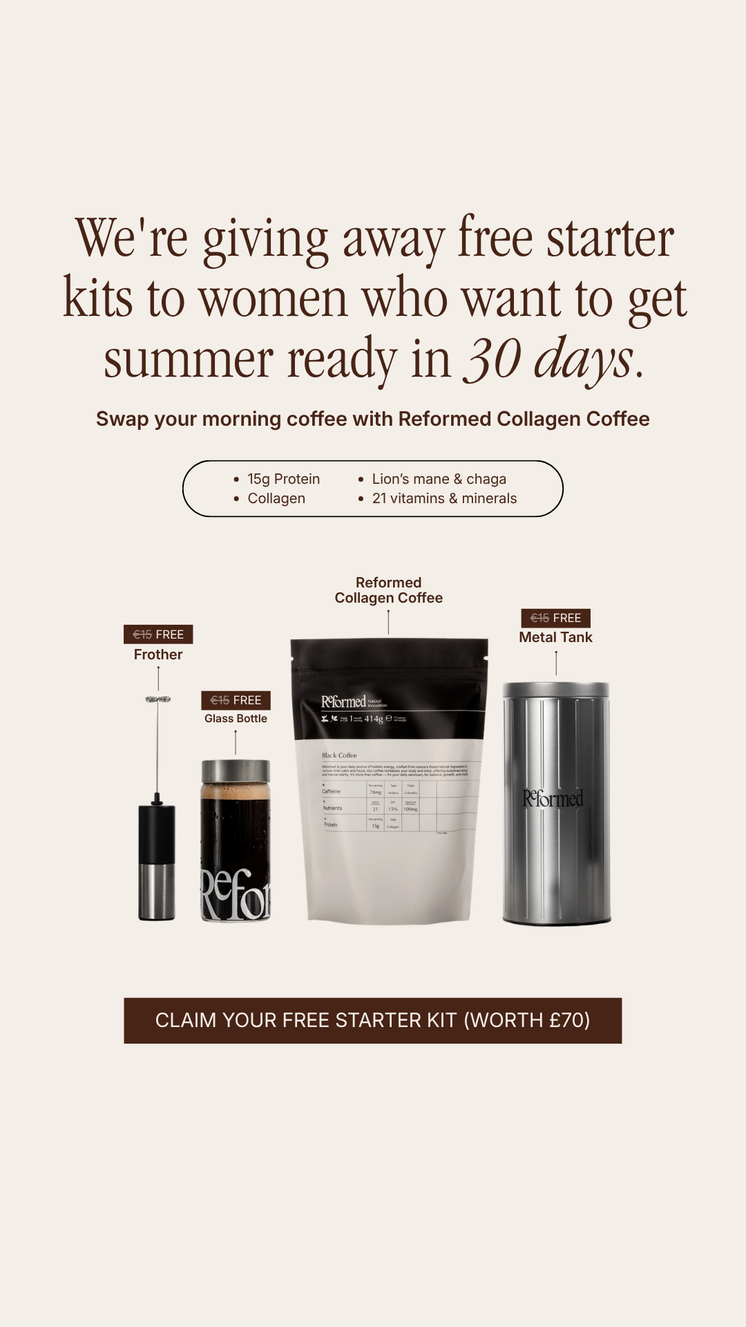 Feel Reformed Facebook ad