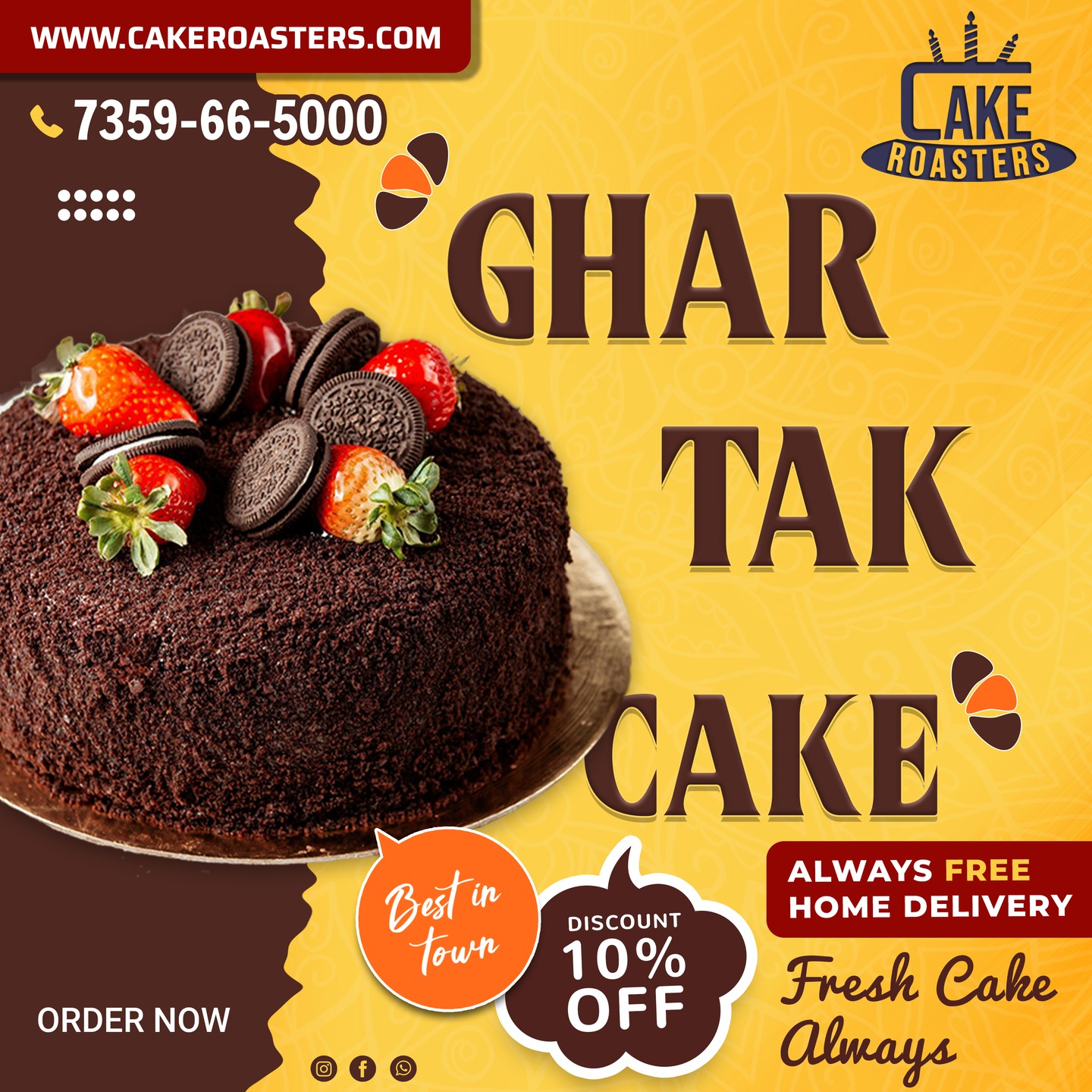 Cake Roasters Facebook ad: CakeRoasters | Online Cake Shop in Surat | Fresh &…