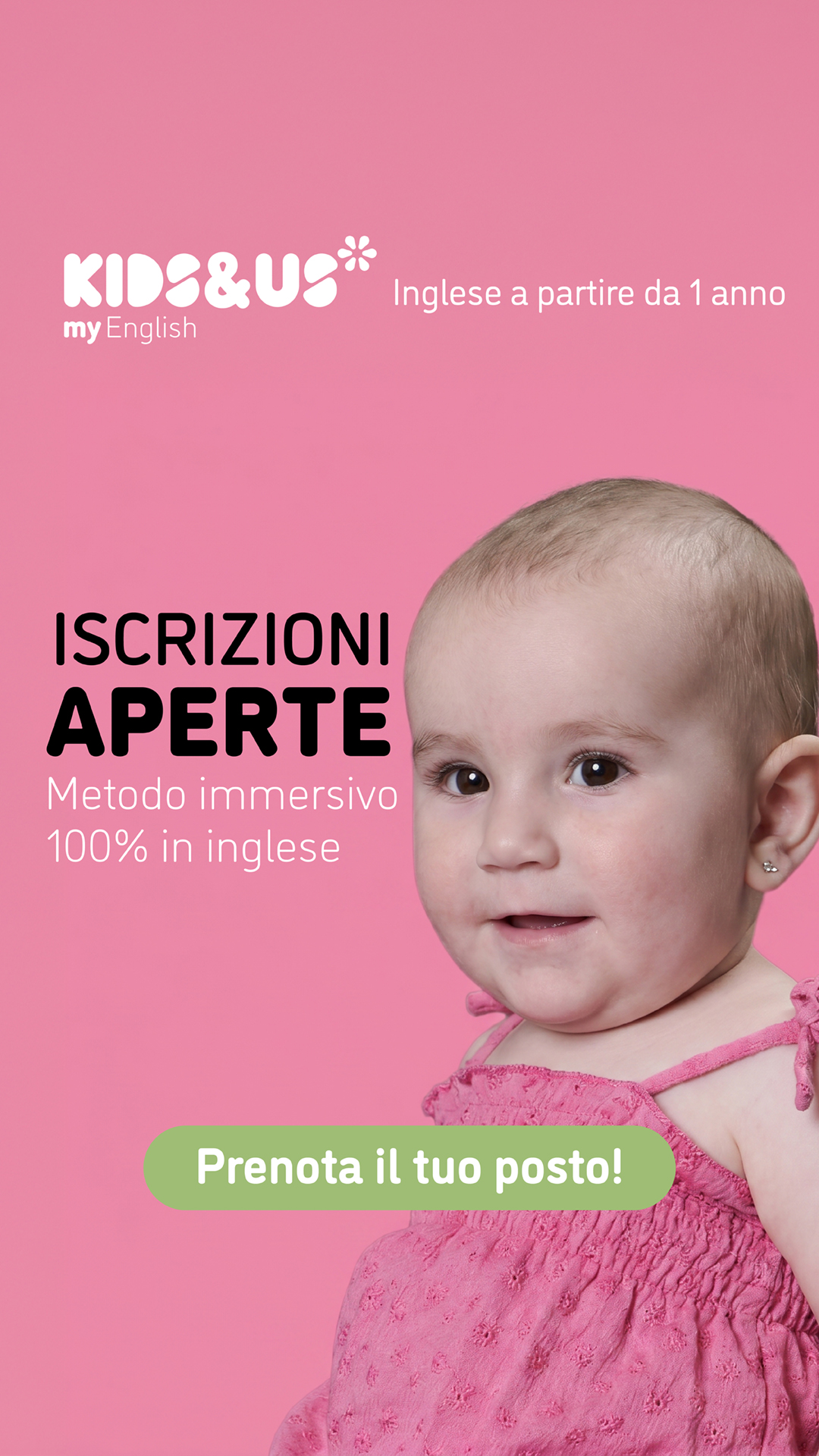Kids&Us language school - Italia Facebook ad