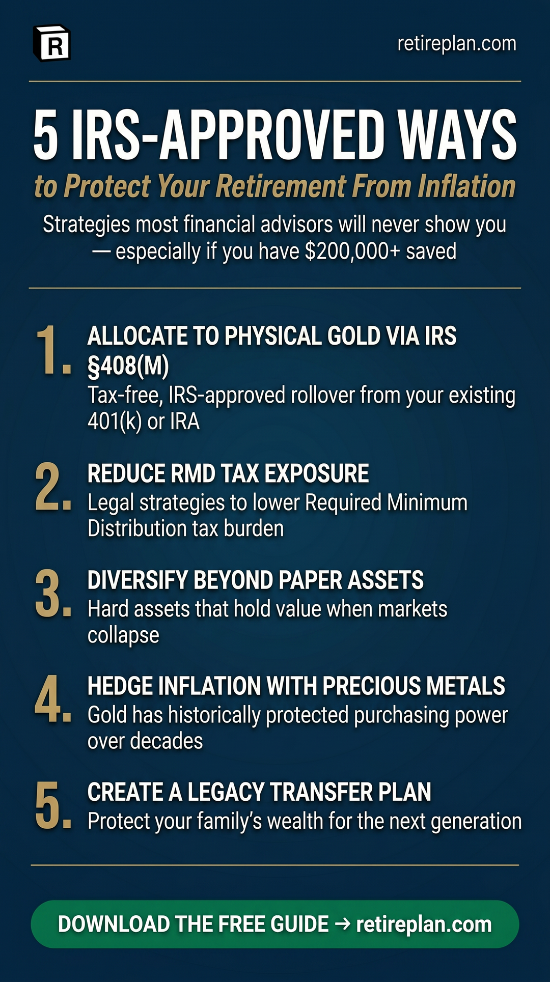 Retirement Investments Facebook ad from May 31, 2026