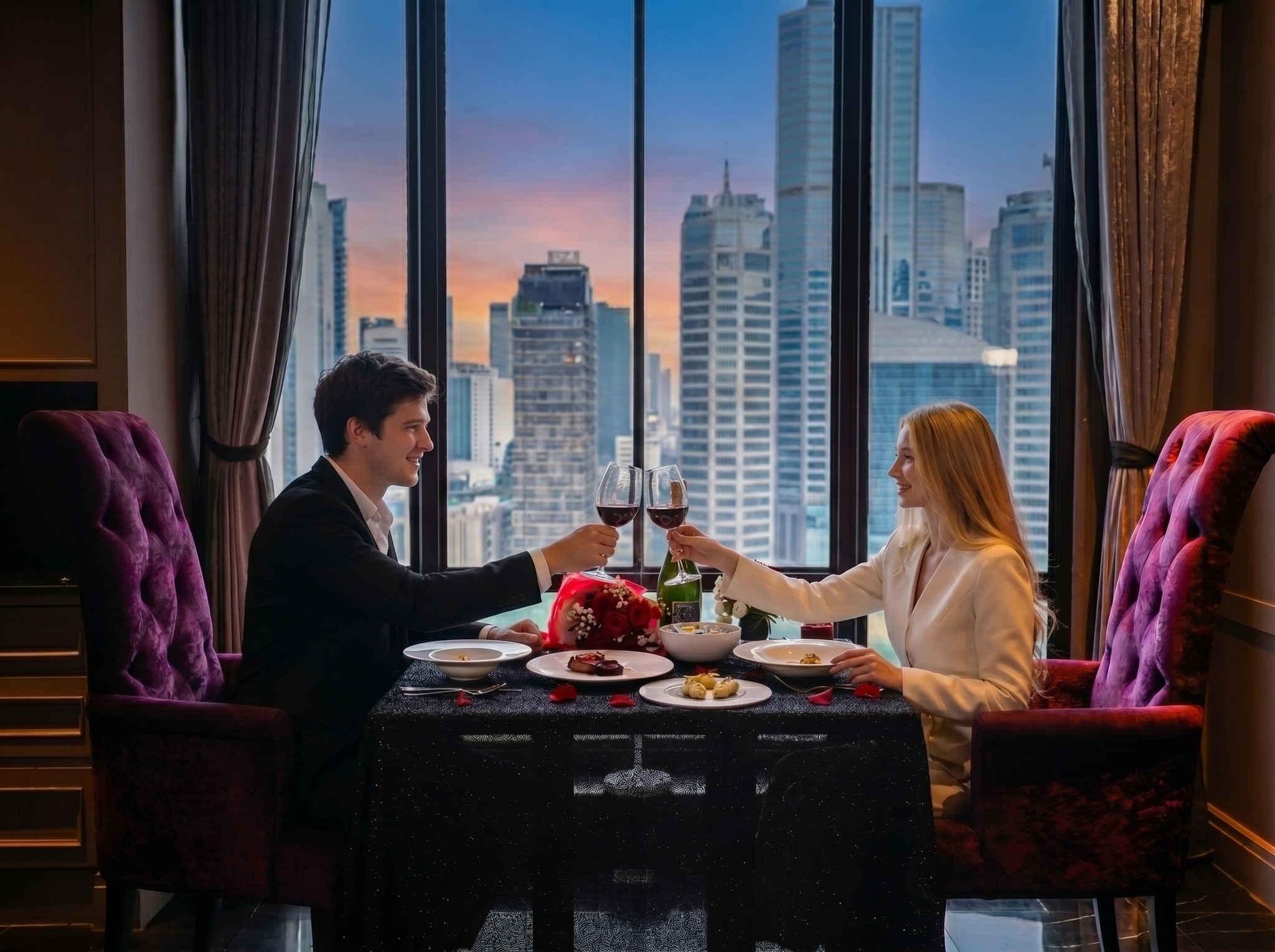 Babette’s Dining Room Bangkok Facebook ad: Elevate your special evening with our 𝐑𝐨𝐦𝐚𝐧𝐭𝐢𝐜…