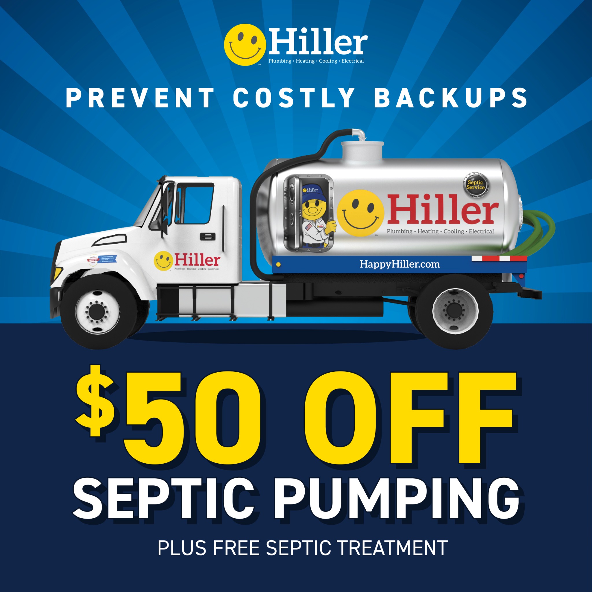Hiller Plumbing, Heating, Cooling & Electrical Facebook ad
