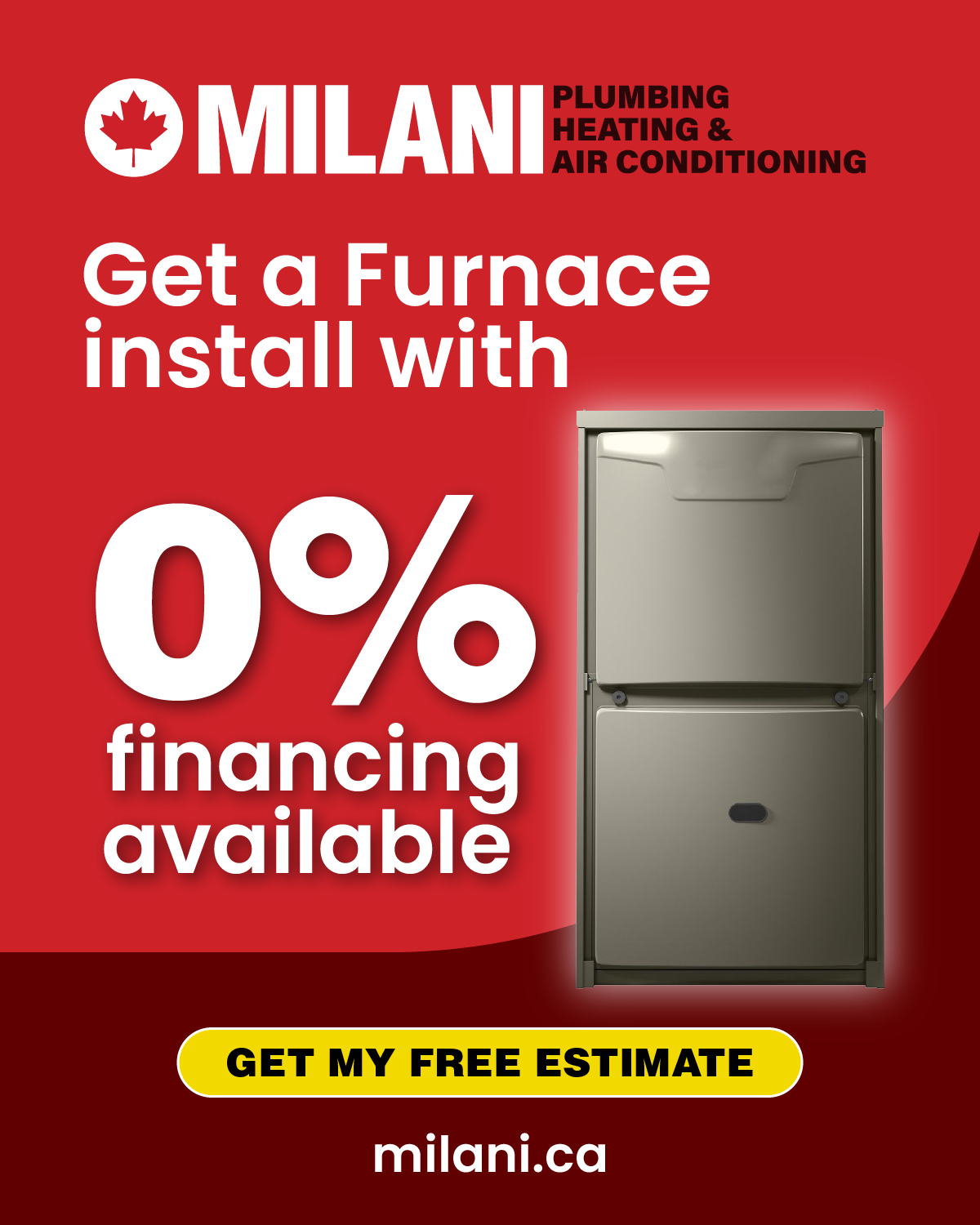 Milani Plumbing, Heating & Air Conditioning Facebook ad