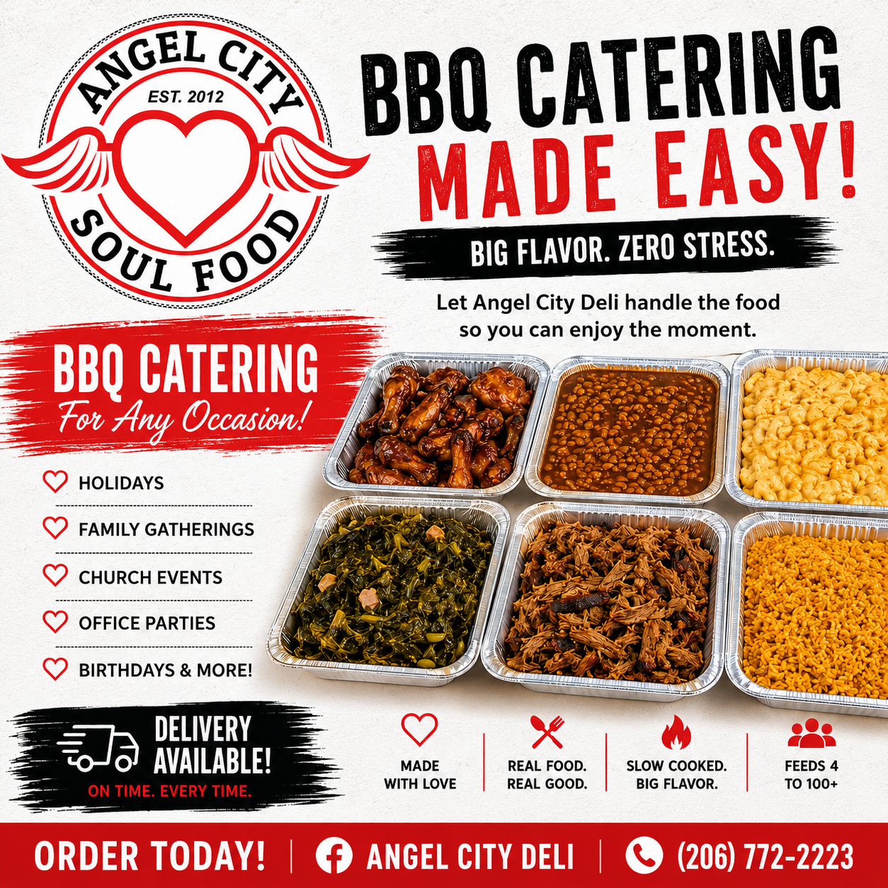 Angel City Deli Facebook ad: Angel City Deli, Seattle WA - 12621 Renton Ave S Suite D…