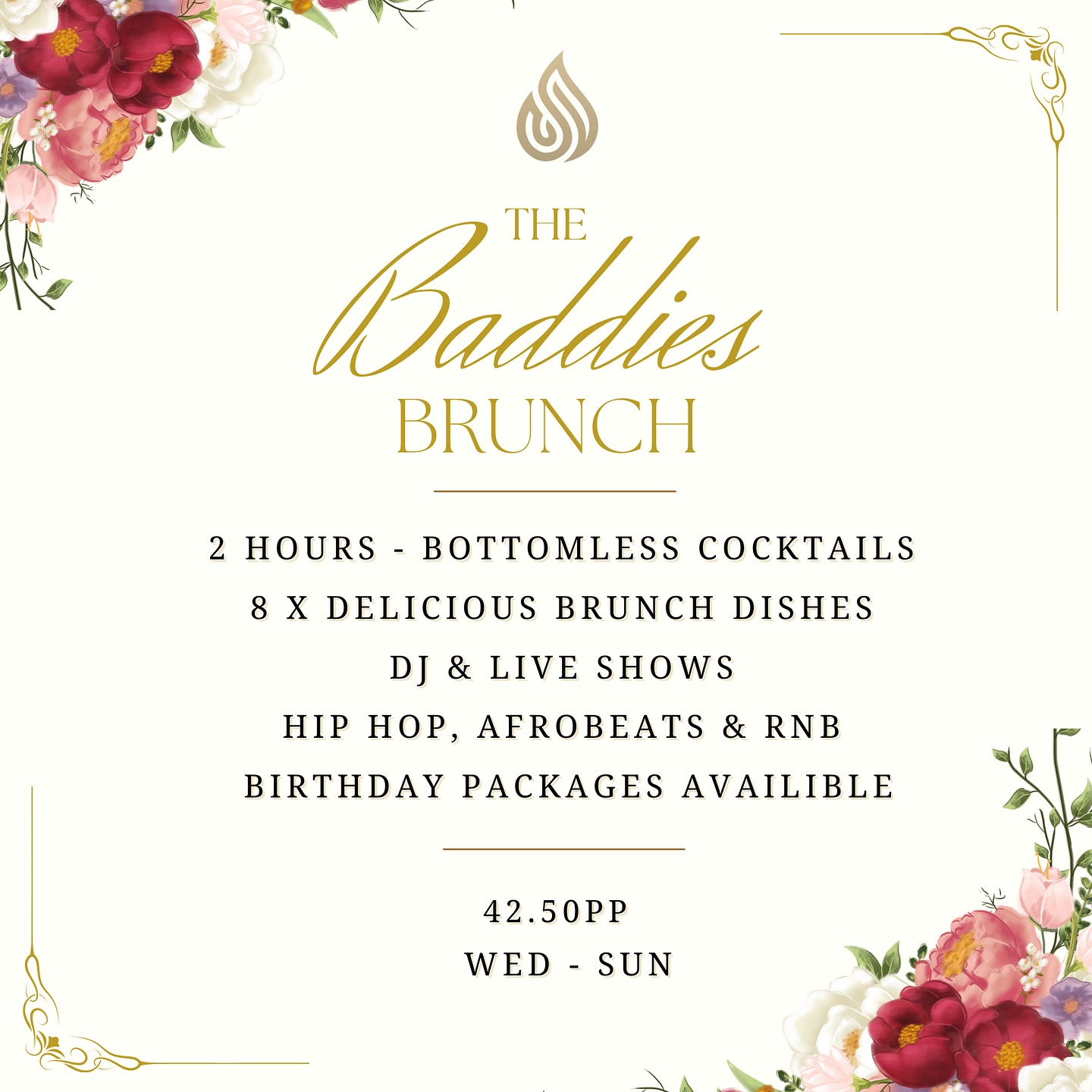 soullounge_london Facebook ad: Our Baddies Brunch is officially live