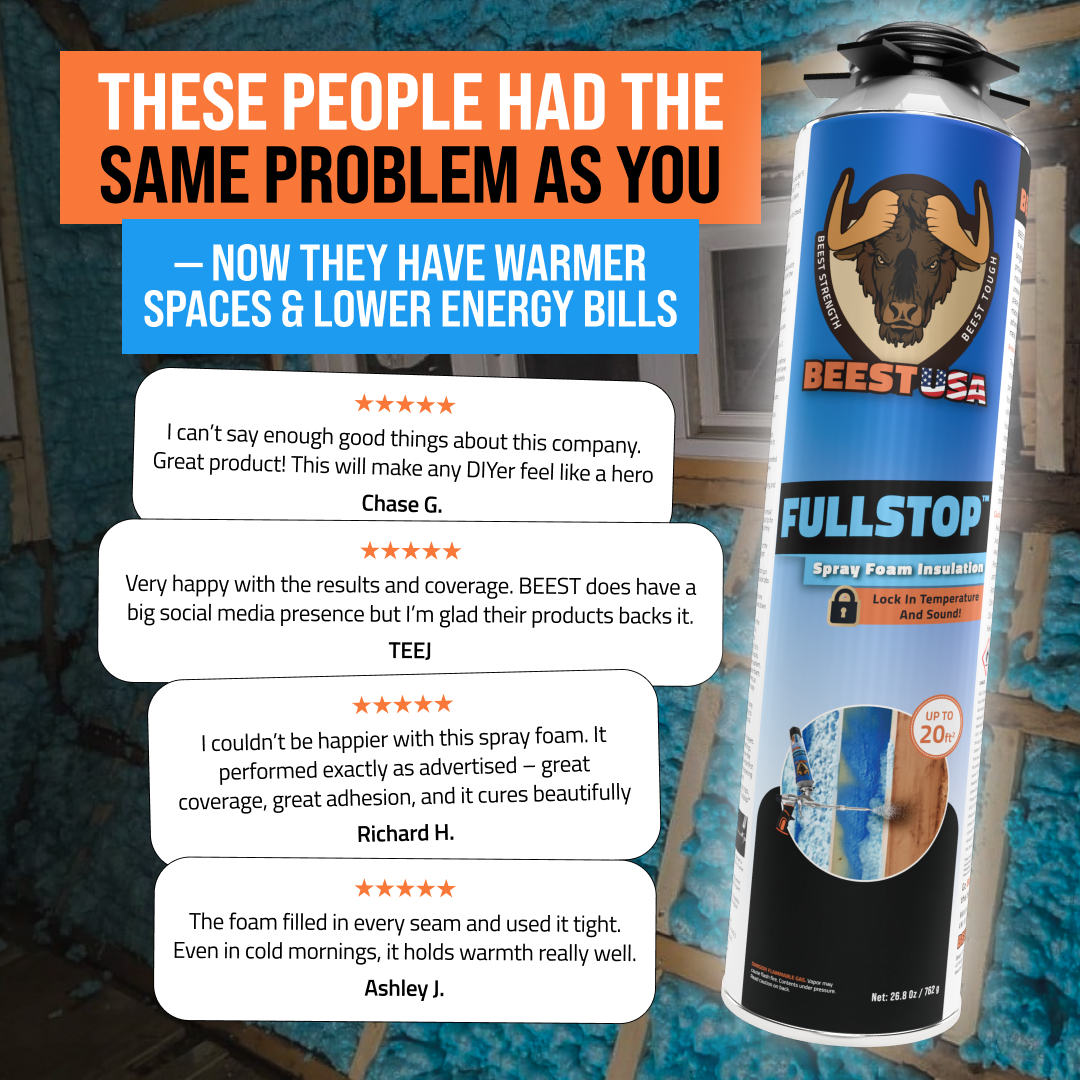 Getbeest Facebook ad: Pro-Grade DIY Spray Foam Insulation Kit