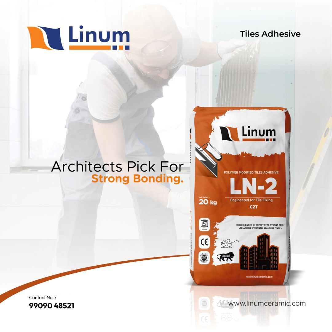 Linum Ceramic Facebook ad: Linum Tiles Adhesive, Ultimate 360° Tiling Adhesive for…