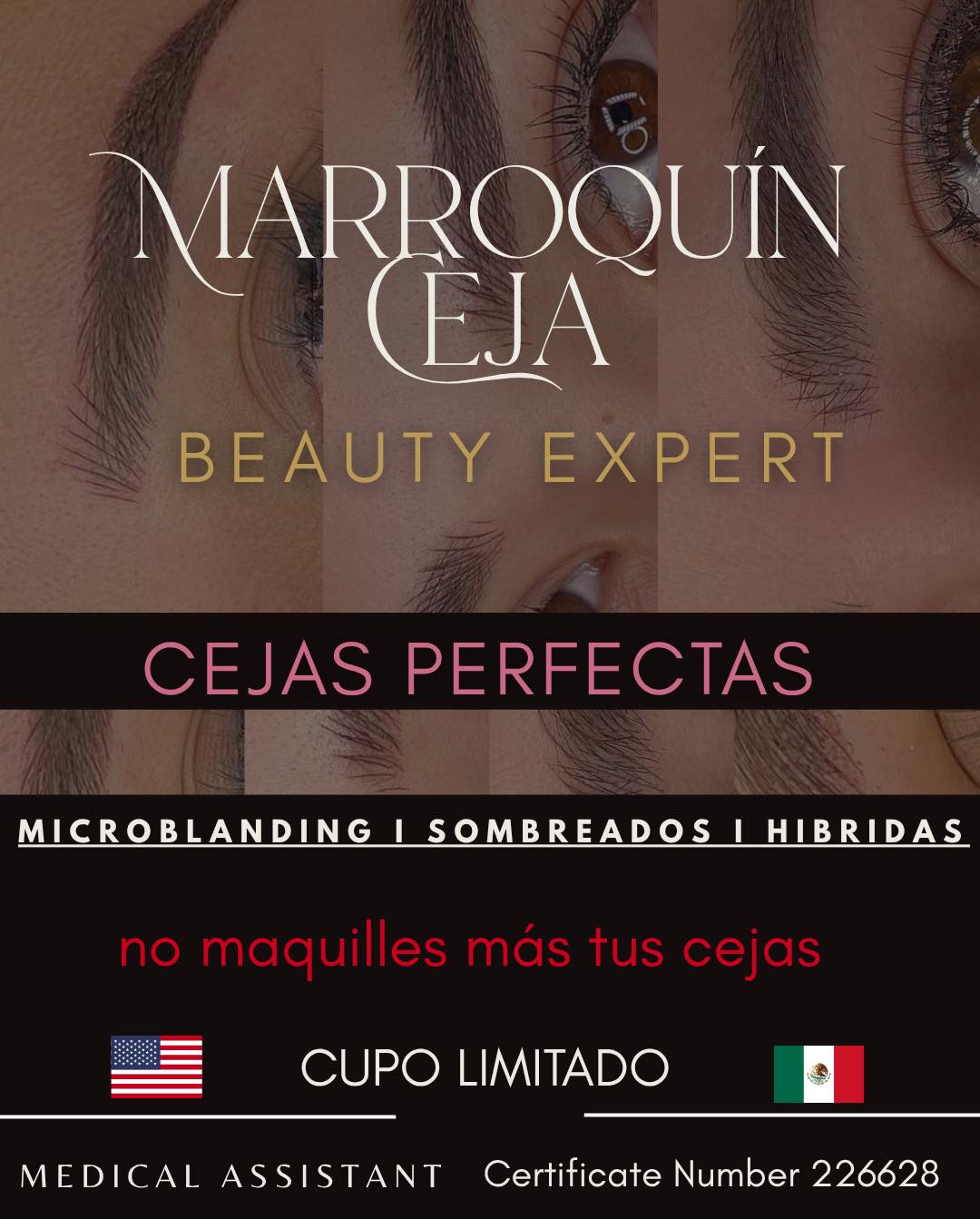 Marroquín Ceja Facebook ad: Fechas disponibles en mayo MCALLEN TX.