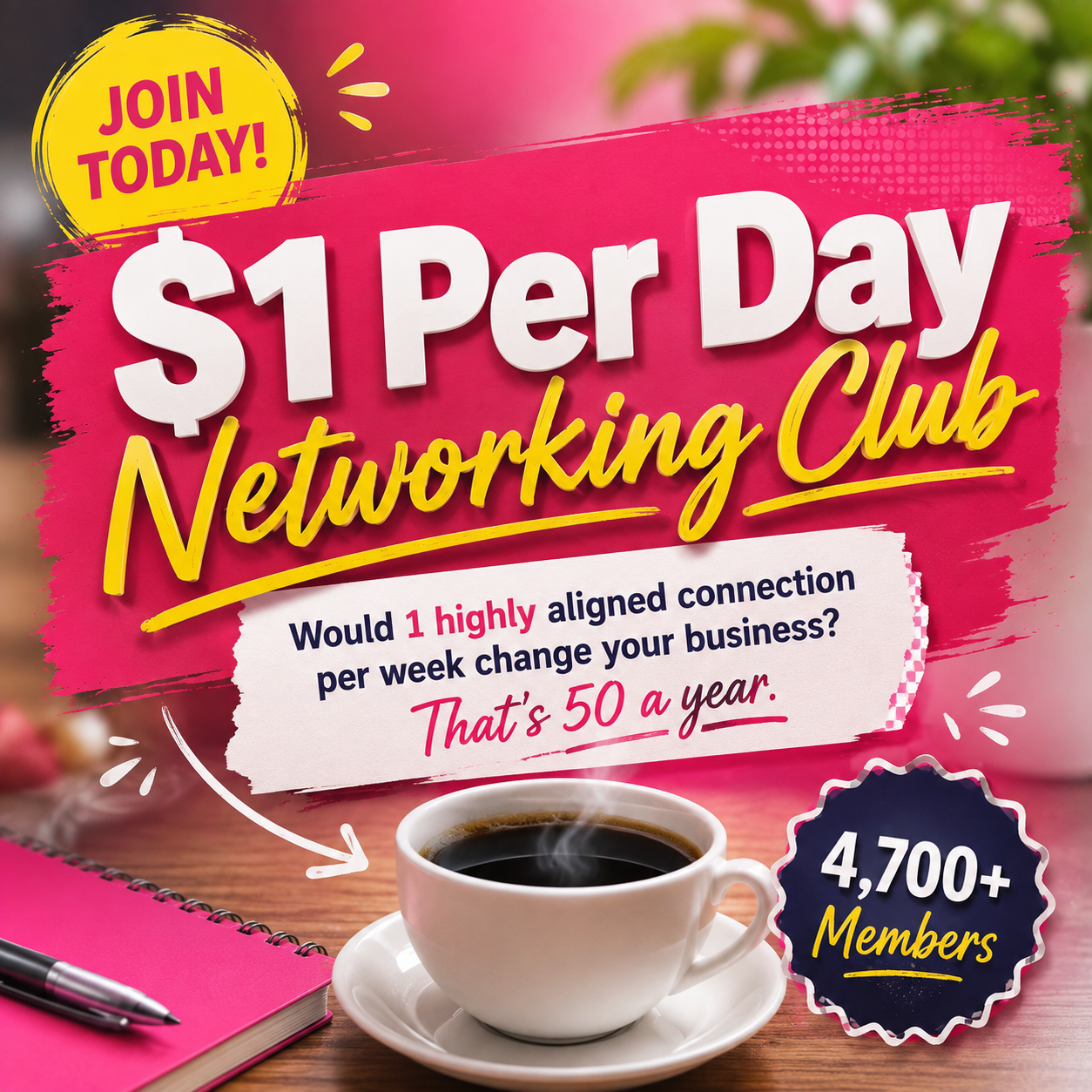 We Meet Wednesdays Facebook ad