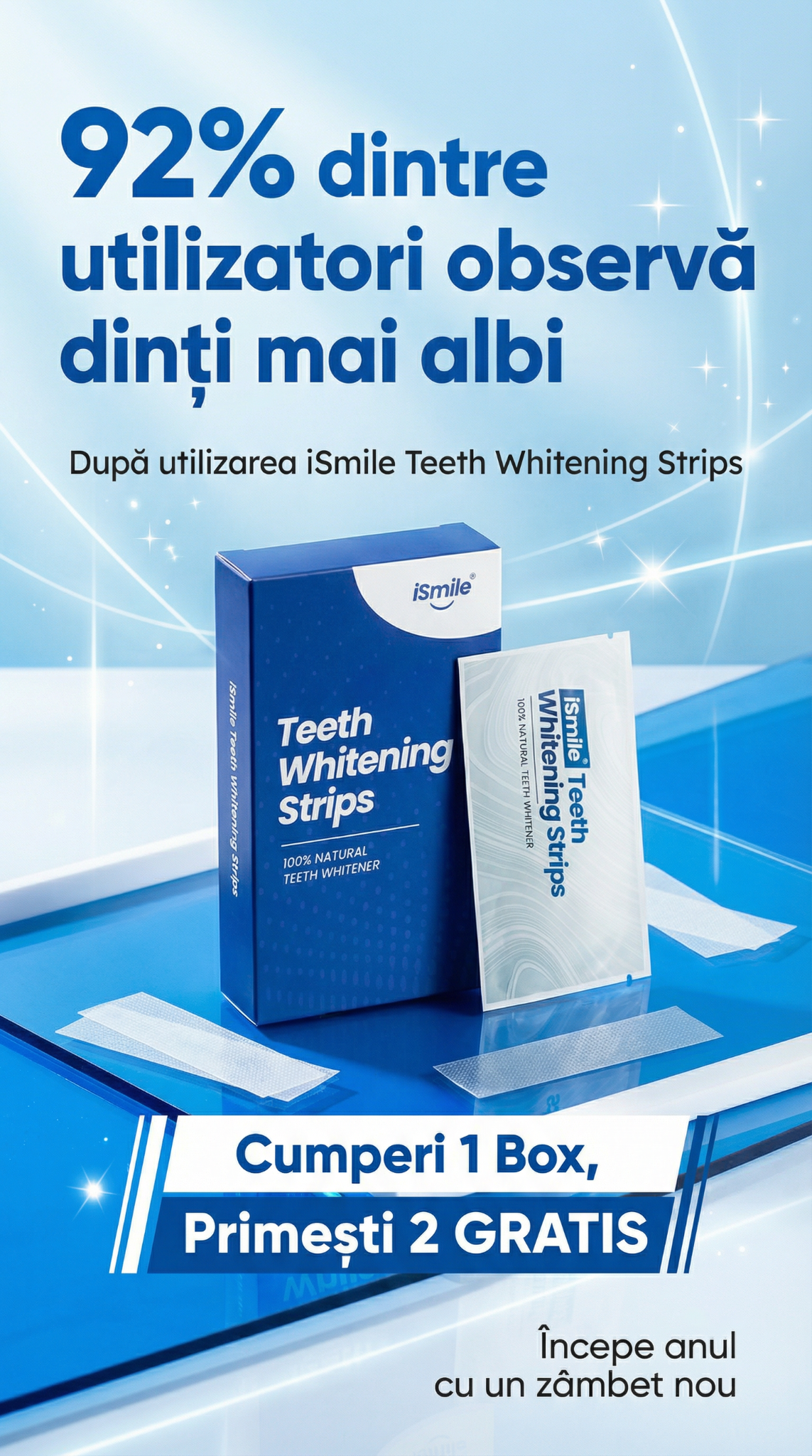 ISmile Romania Facebook ad from Jan 8, 2026