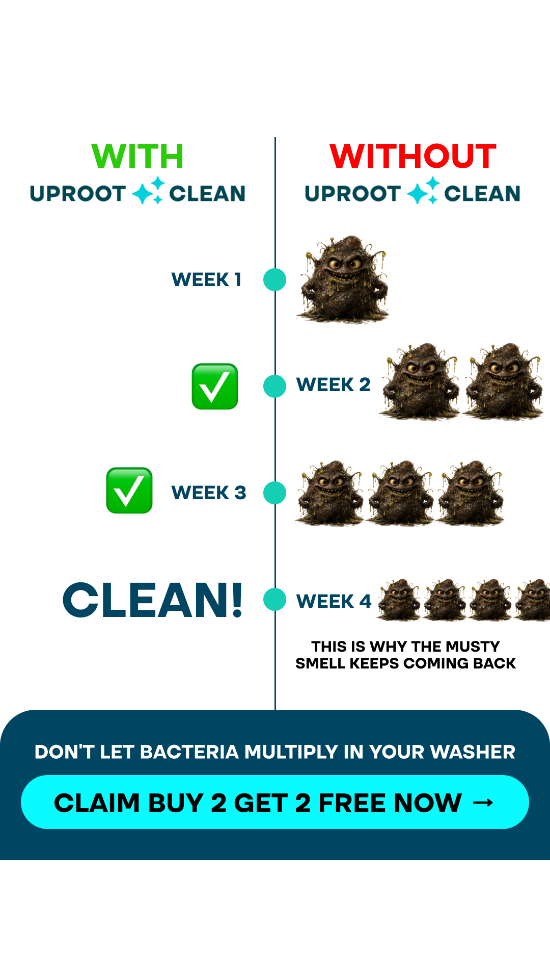 Uproot Clean Facebook ad