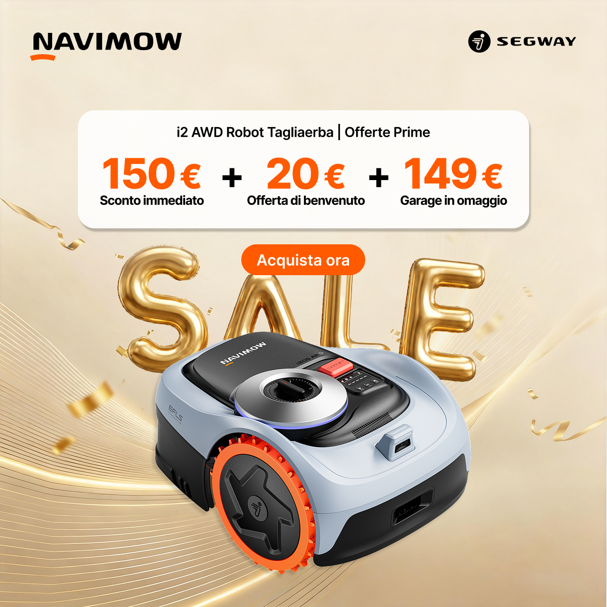 Segway Navimow Facebook ad: 16-28 Giugno | Offerte Prime