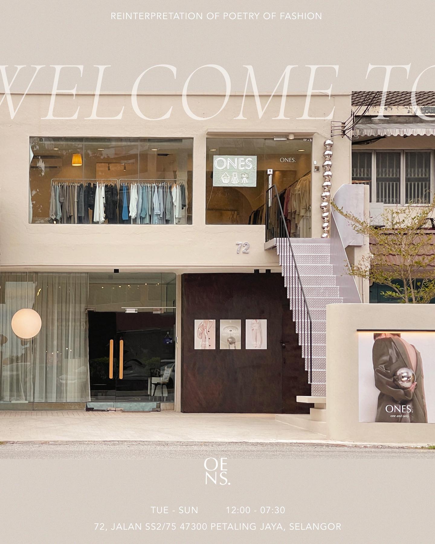 Ones. Storeee Facebook ad: Step into a world of refined fashion and…
