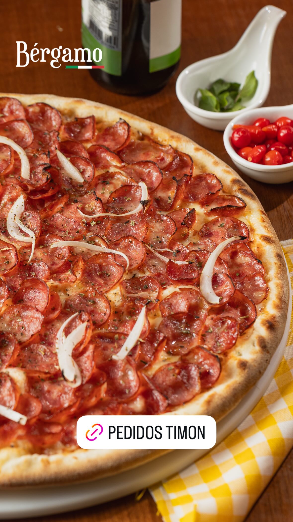 Bérgamo Pizzaria Facebook ad