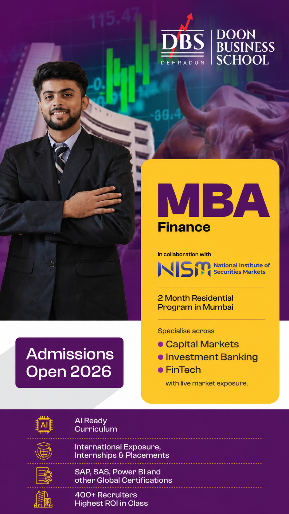 Doon Business School Facebook ad