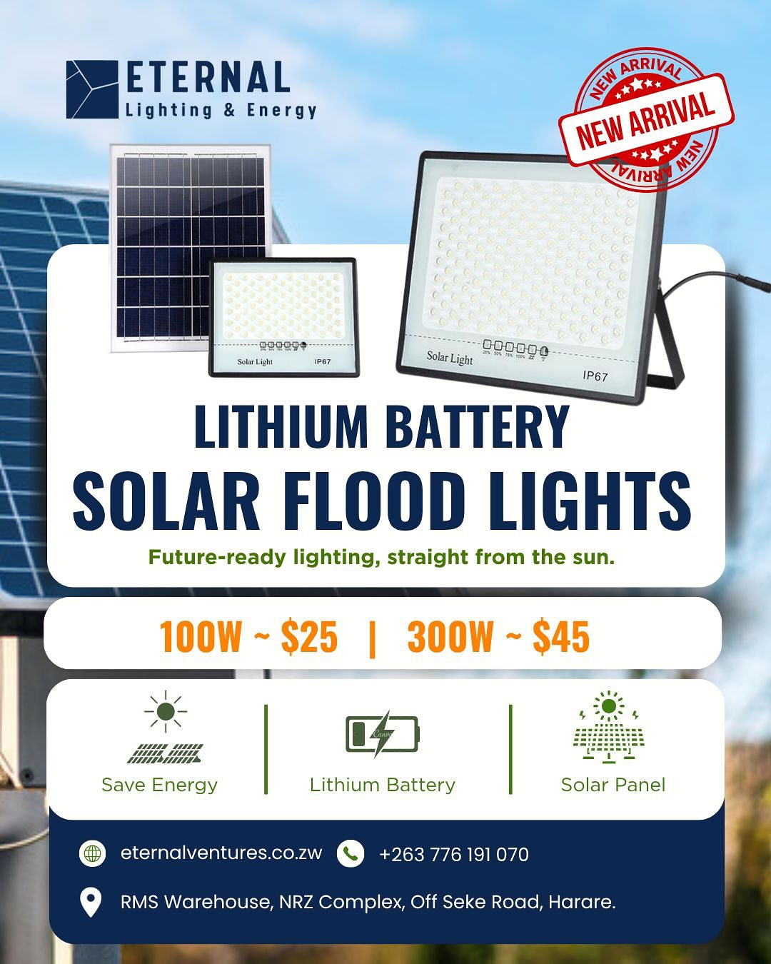 Eternal Lighting Technology Facebook ad: Wholesale and Retail Lighting sales.