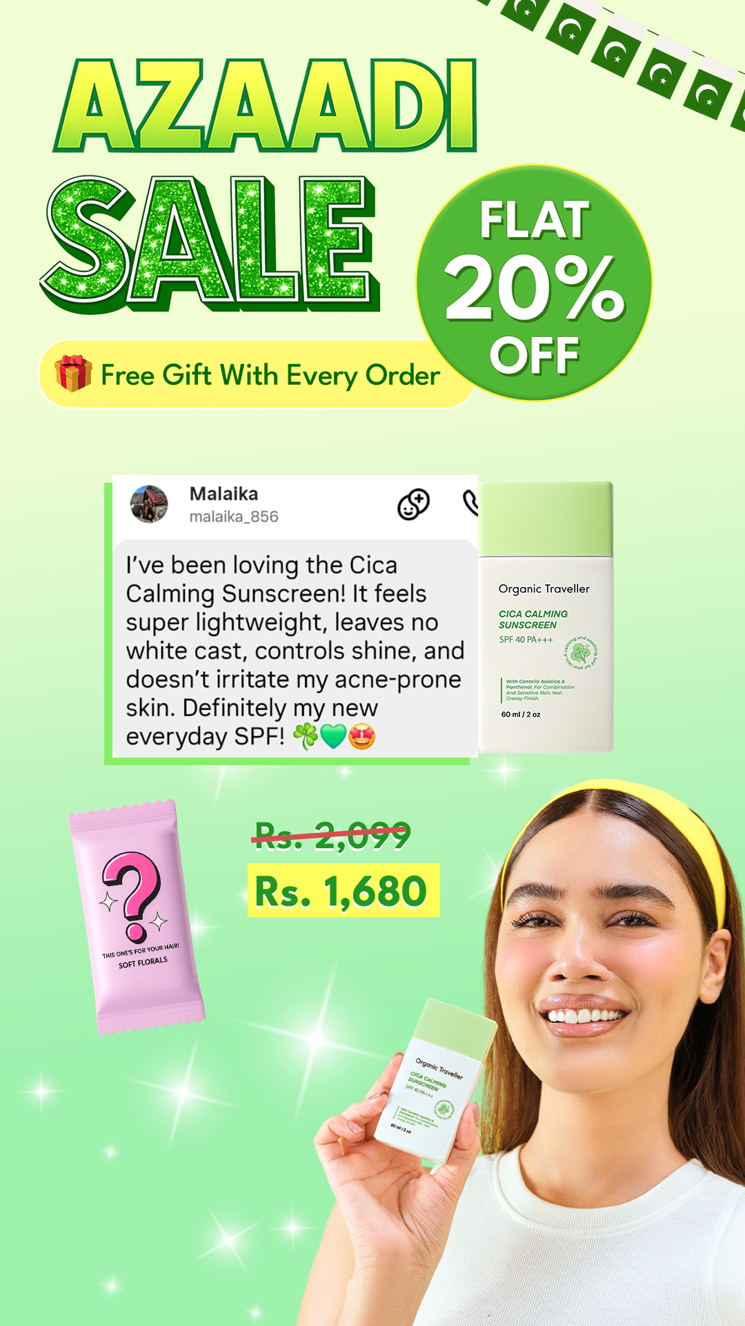 Organic Traveller - Skincare Facebook ad