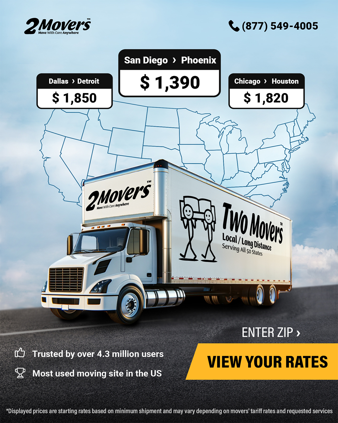Two Movers Facebook ad