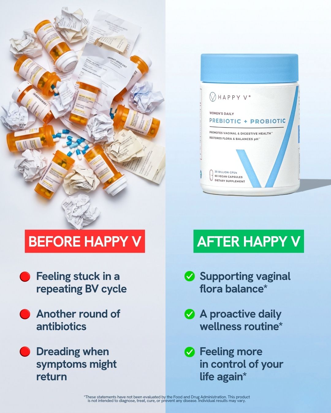 Happy V Facebook ad