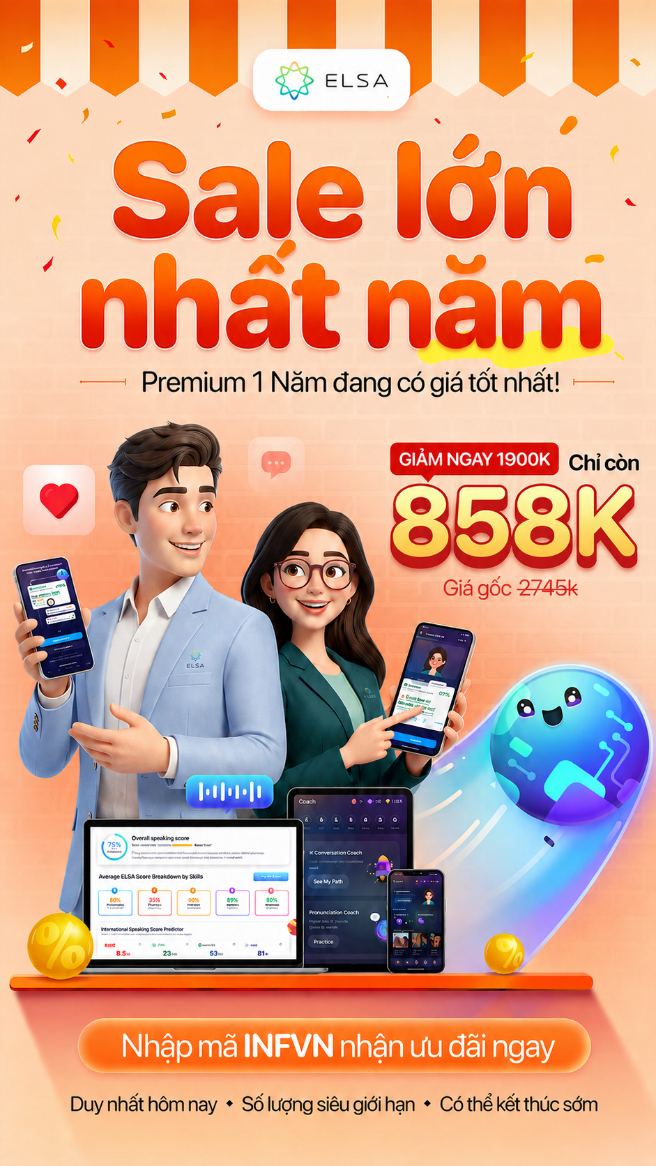 ELSA Speak Vietnam Facebook ad