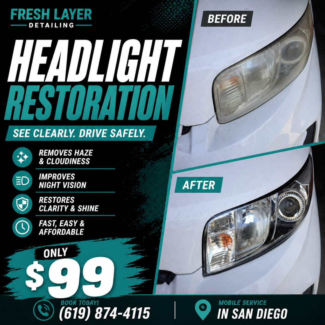 Fresh Layer Mobile Detailing Facebook ad from Jul 27, 2026