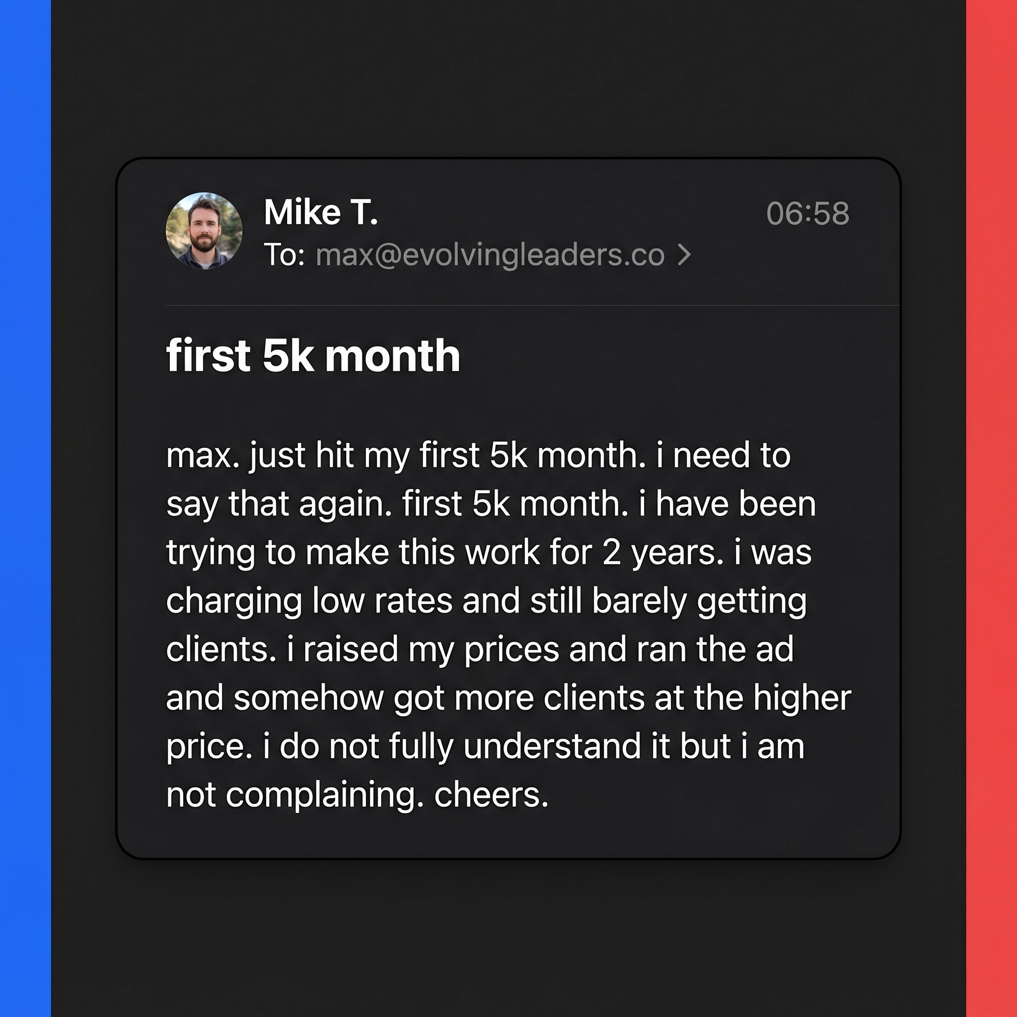 Maximillian Dabrowski Facebook ad: One Reel System, Get Hypnotherapy Clients With One…